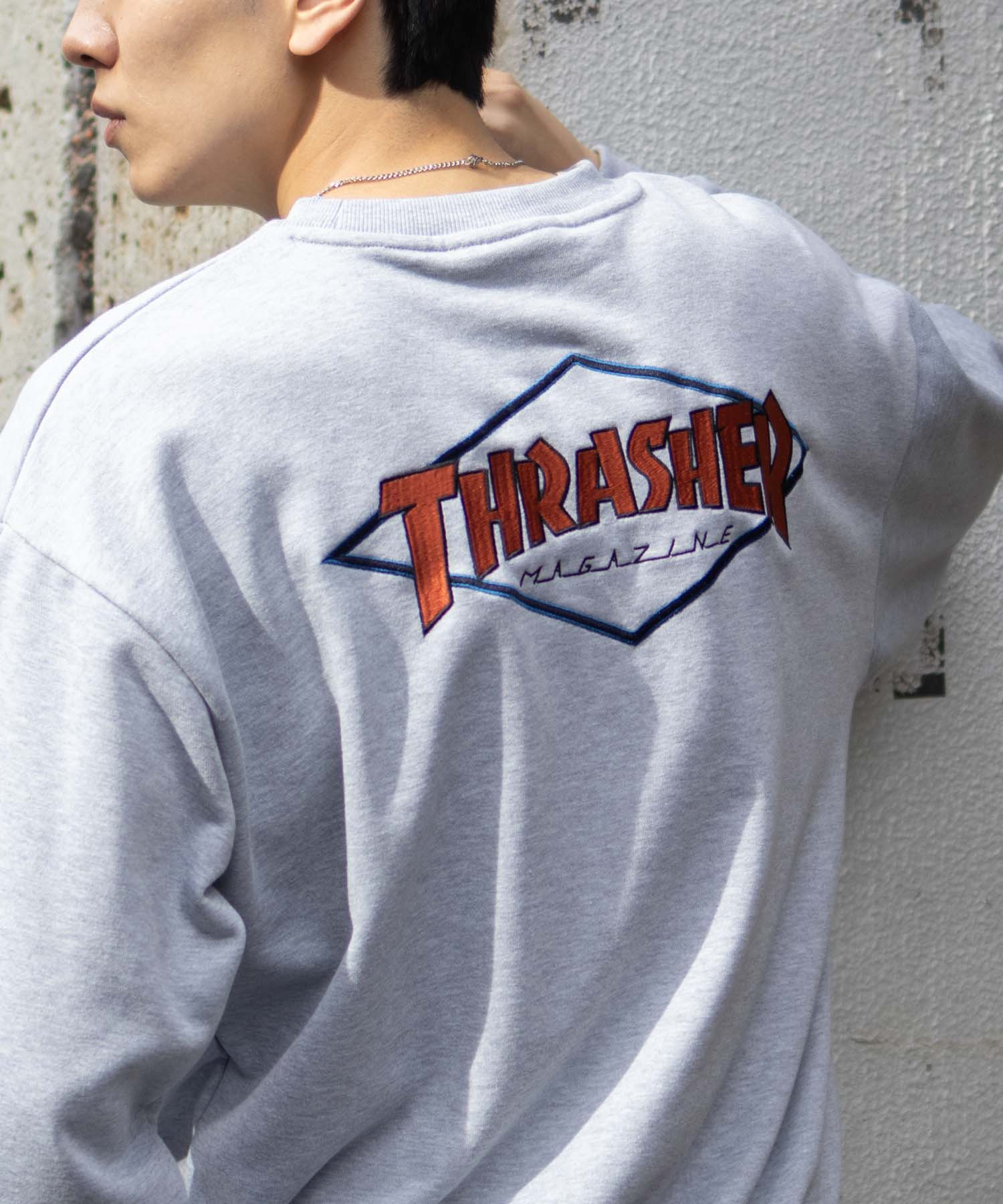 THRASHER スラッシャー 裏毛 トレーナー メンズ 綿混 プルオーバー クルーネック スウェット トップス | THRASHER | 01