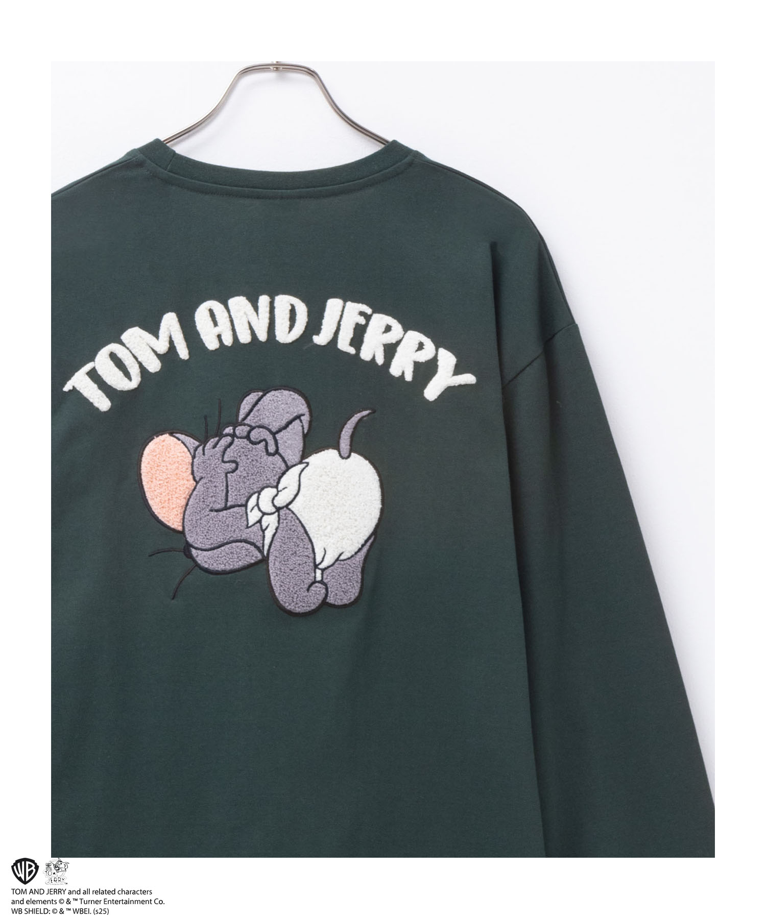 Tom and Jerry トムとジェリー タフィー Tシャツ メンズ 長袖 綿混 ロンT クルーネ...