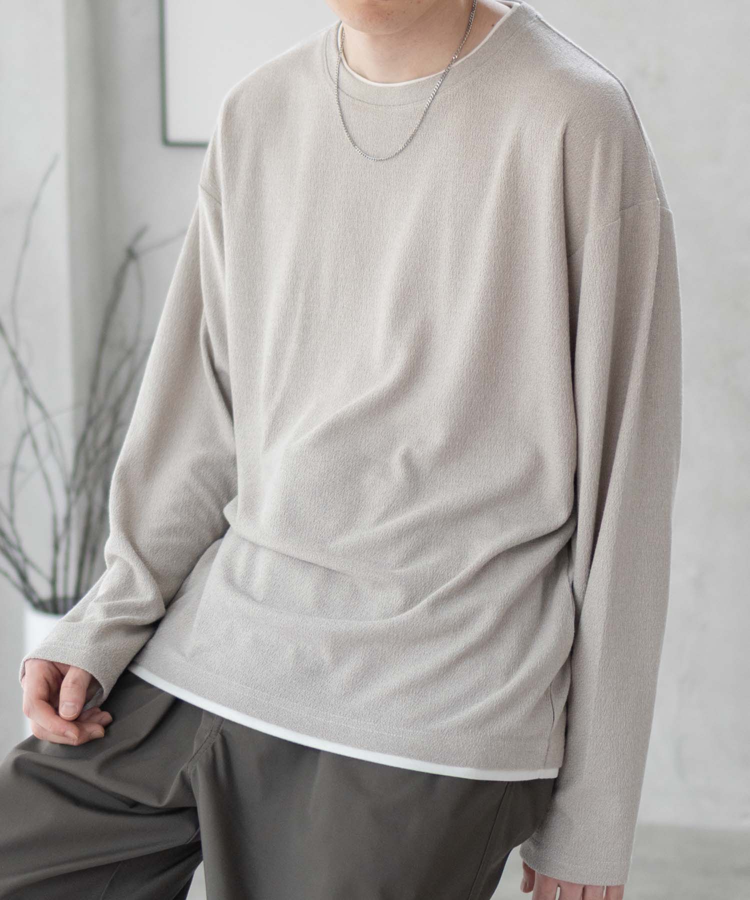 URBAN COLLECTION アーバンコレクション Tシャツ メンズ 長袖 フェイクレイヤード ...