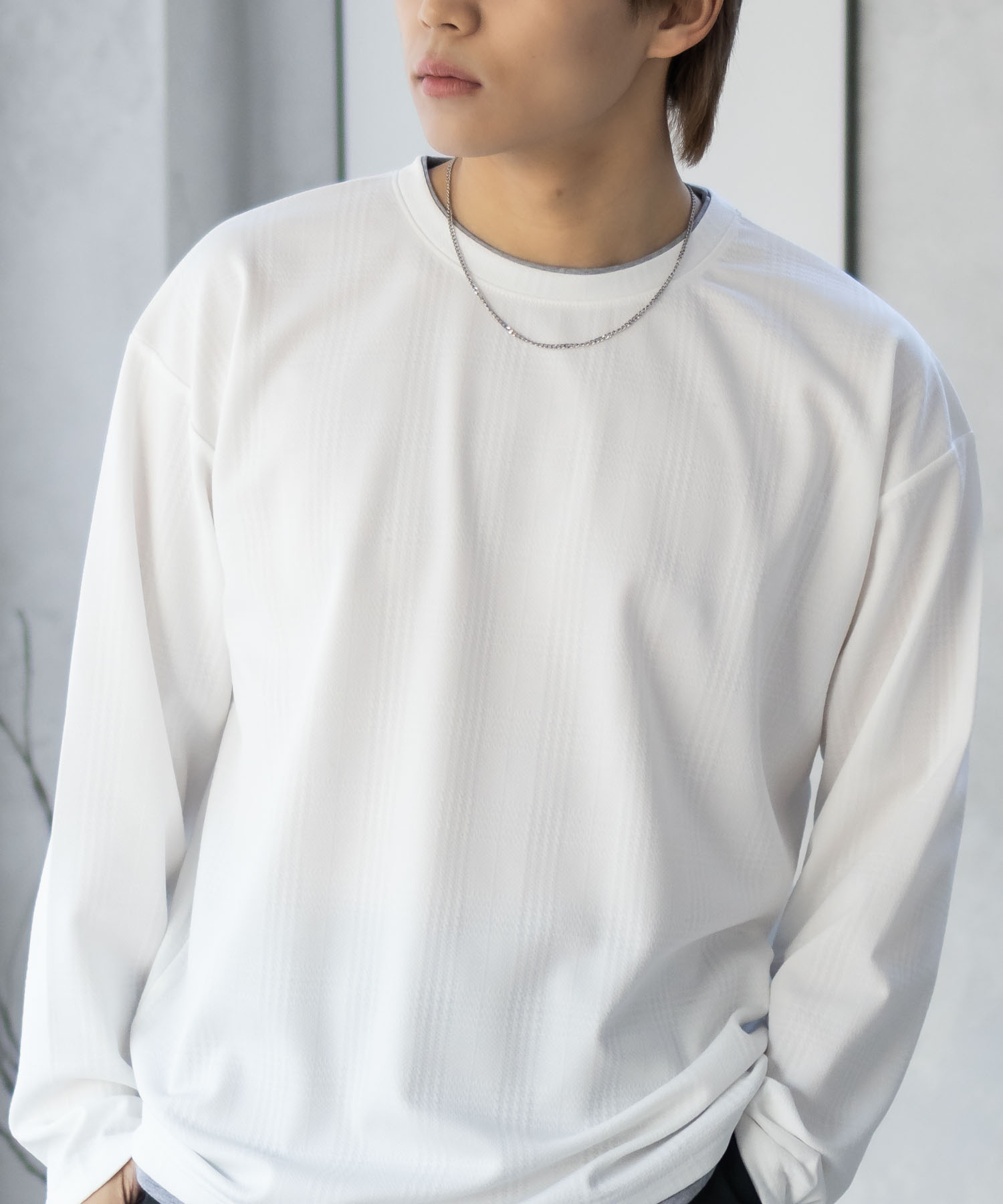 URBAN COLLECTION アーバンコレクション Tシャツ メンズ 長袖 フェイクレイヤード ...