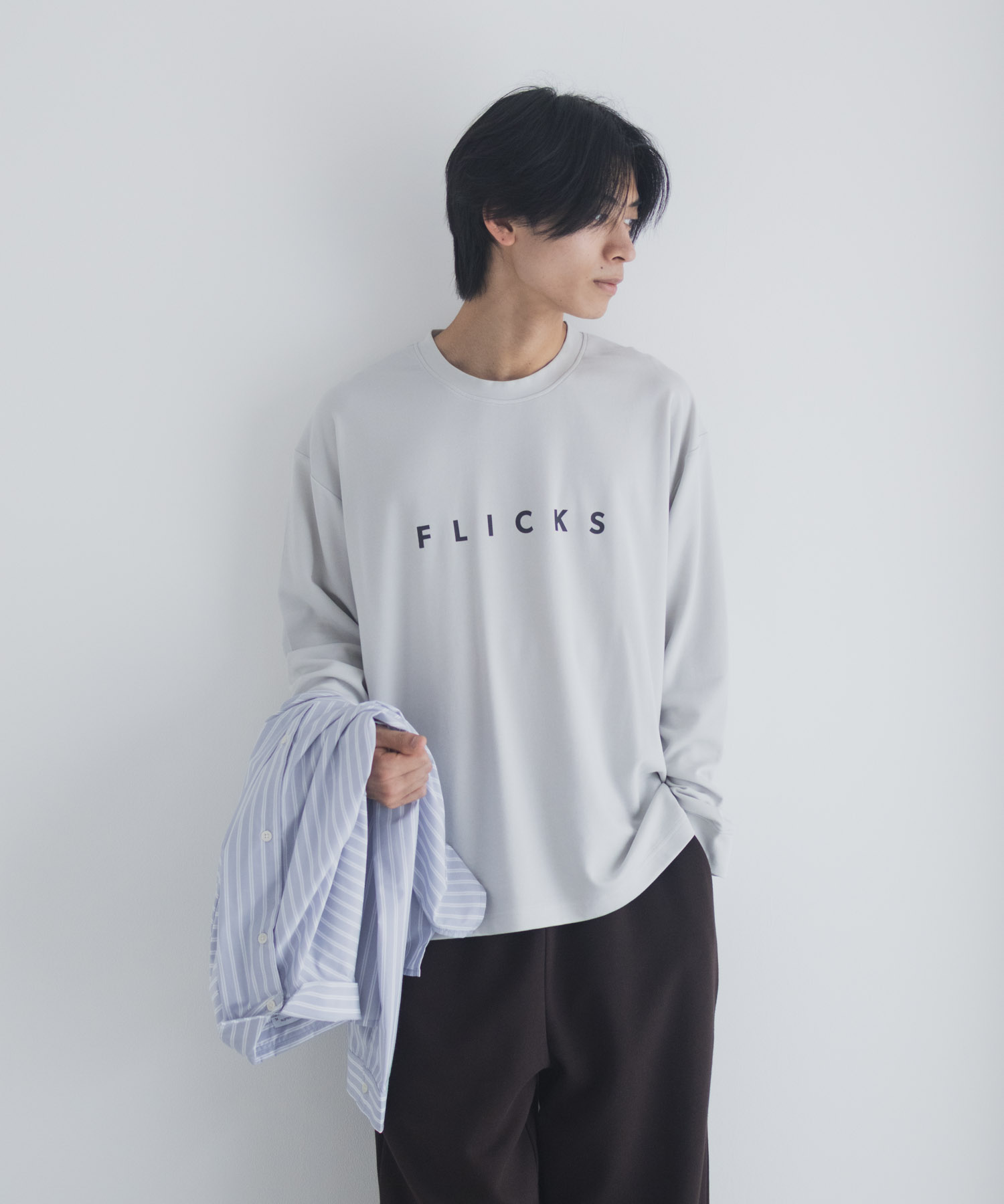 NAVY Tシャツ ロンT メンズ 長袖 ポンチ素材 UVカット 冷感 ドライ