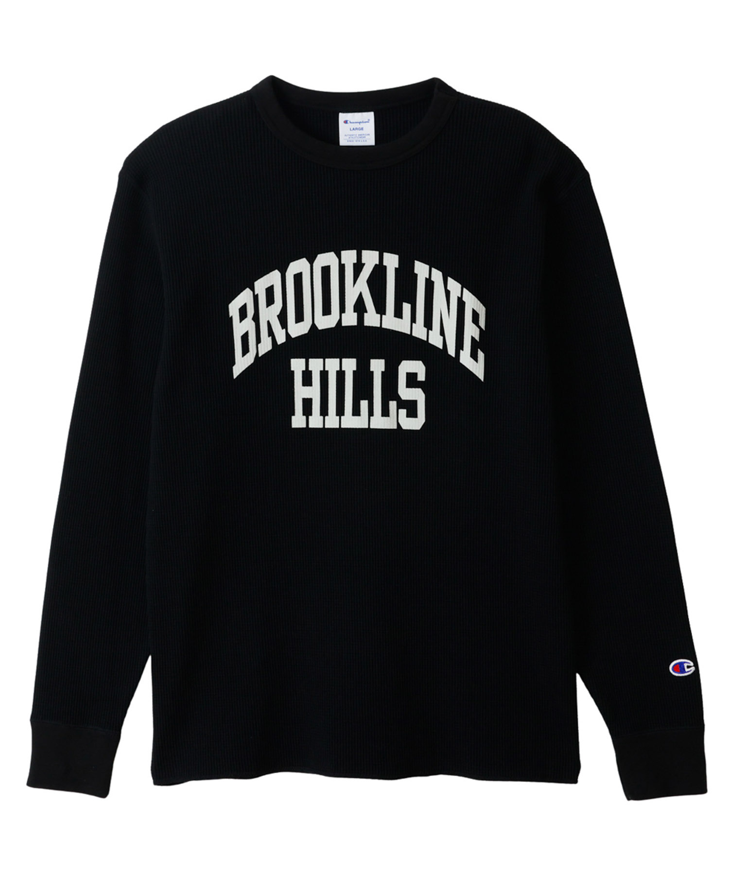 Champion（チャンピオン） Tシャツ メンズ 長袖 ワッフル素材 綿混