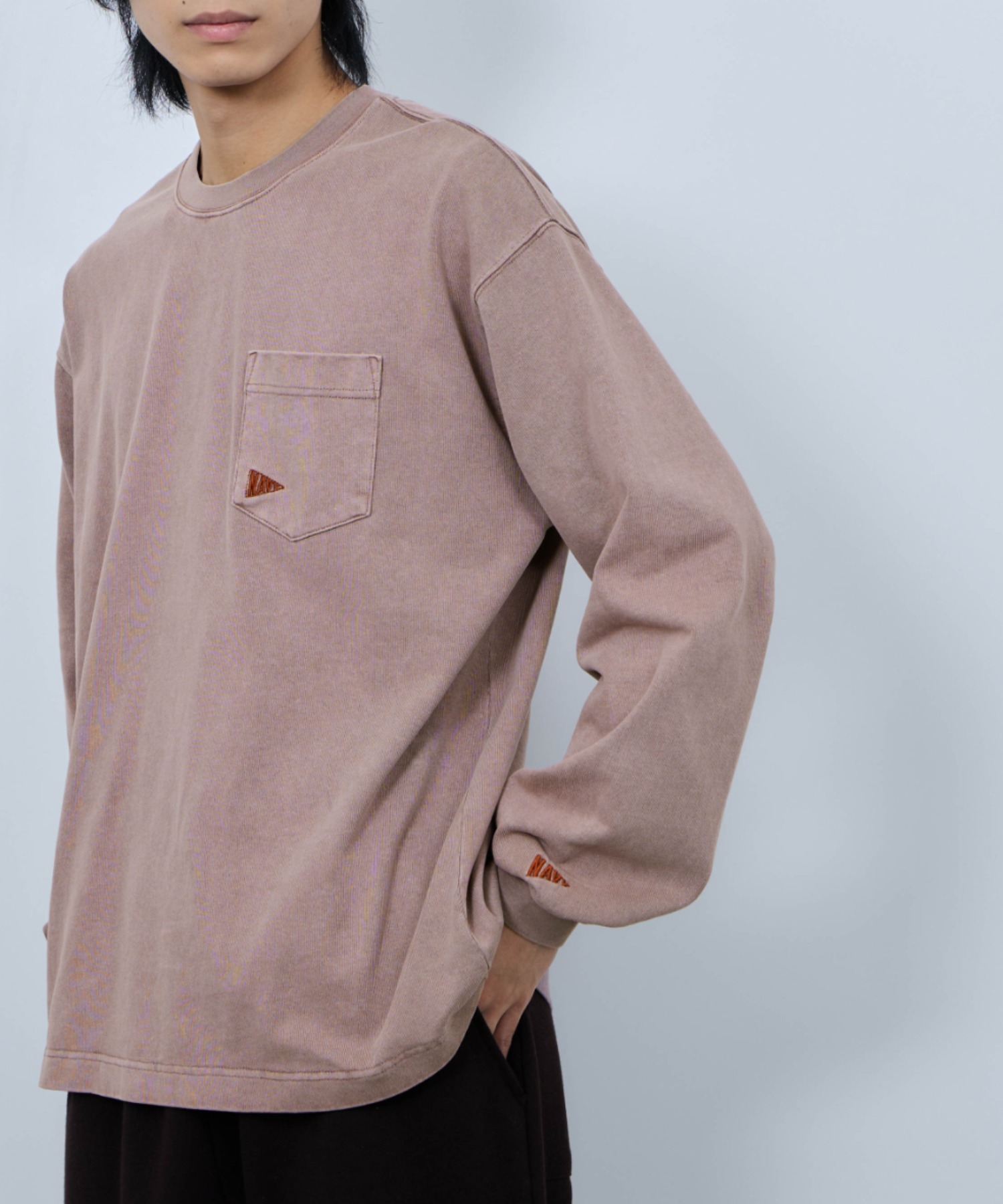 NAVY Tシャツ メンズ 長袖 ロンT 綿100％ コットン 11.5オンス
