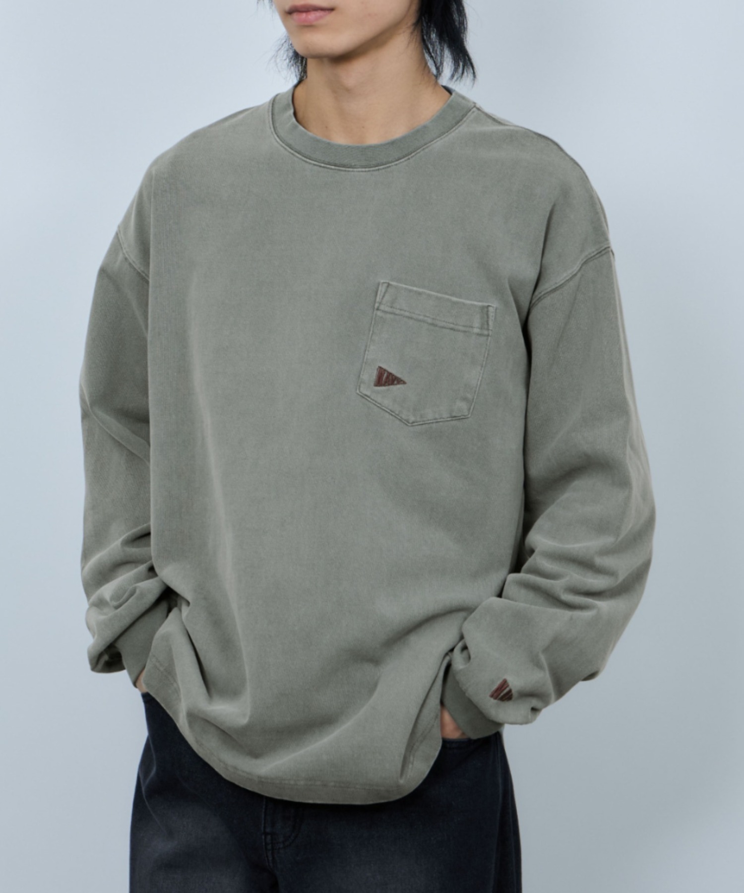 NAVY Tシャツ メンズ 長袖 ロンT 綿100％ コットン 11.5オンス
