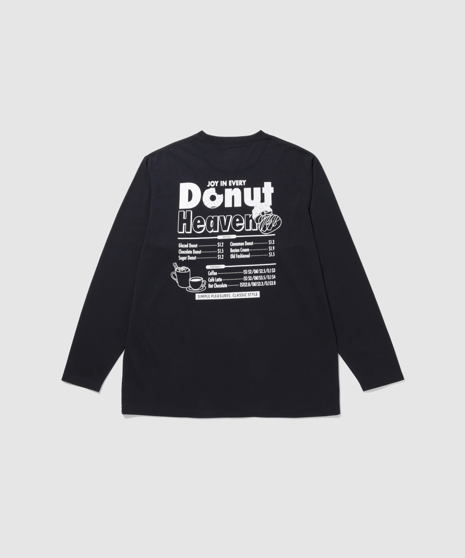 Tシャツ メンズ 長袖 ロンT 綿混 フードメニュー バックプリント