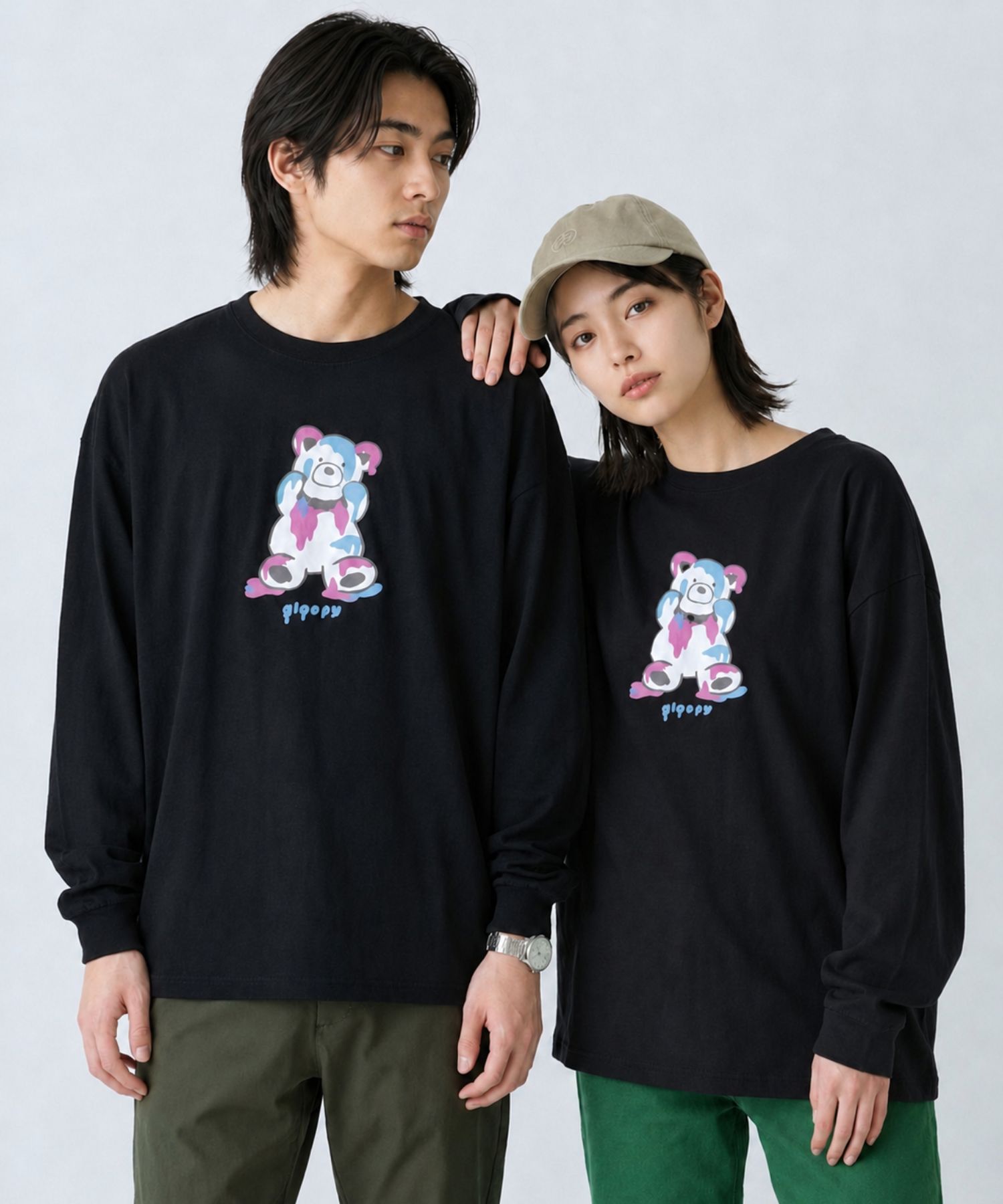 Tシャツ メンズ 長袖 ロンT アニマル アザラシ ペンギン ベアー