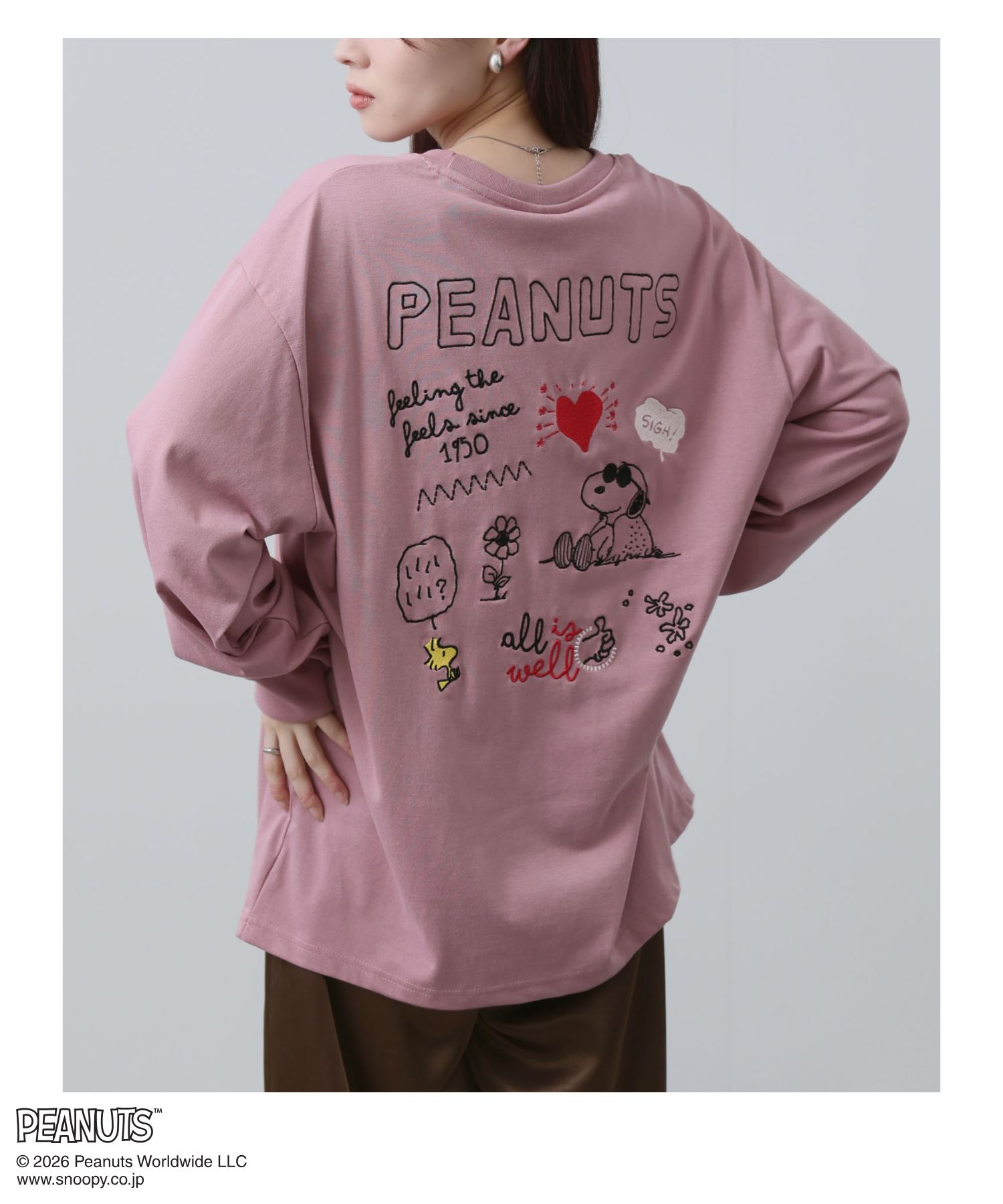 PEANUTS PEANUTS SNOOPY ピーナッツ スヌーピー Tシャツ メンズ 長袖