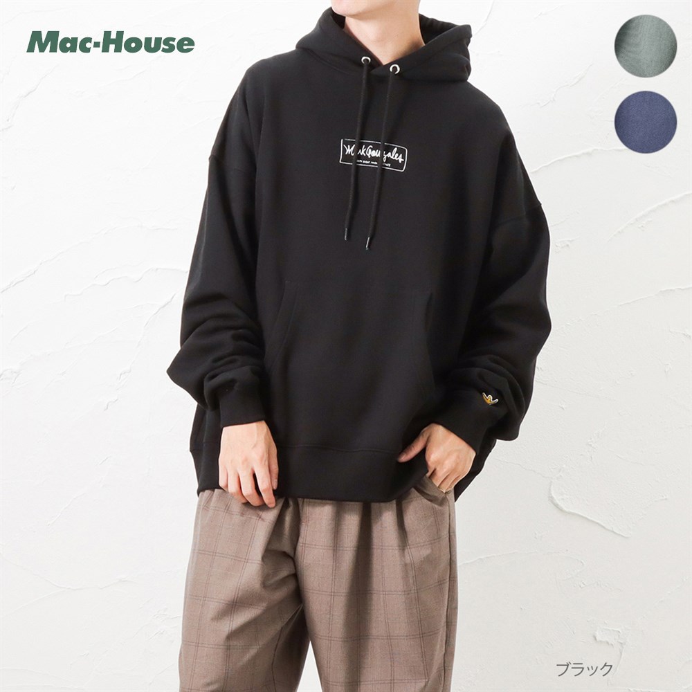 パーカー スウェット メンズ プルオーバー 裏起毛 ビッグシルエットロゴ プリント トップス :01221301887:Mac-House(マックハウス) - 通販 - Yahoo!ショッピング