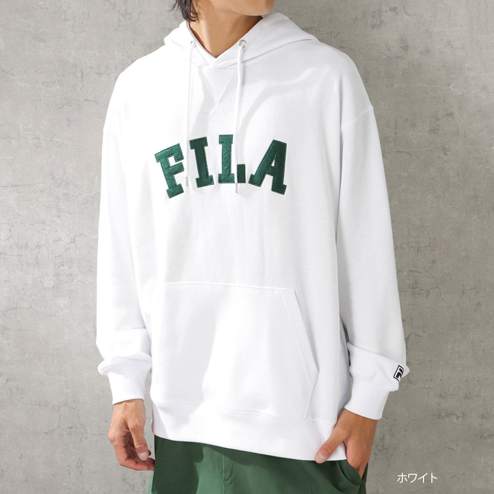 FILA フィラ パーカー メンズ ビッグシルエット バックデザイン