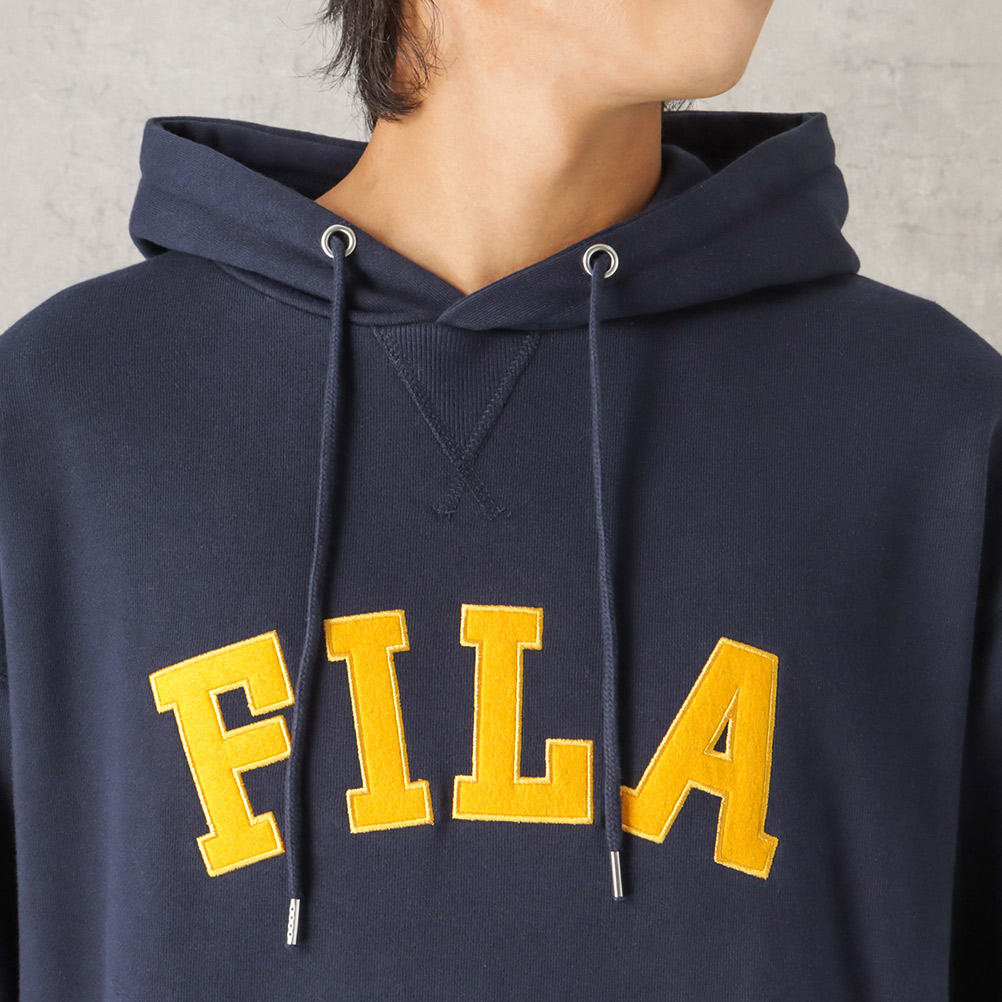 FILA フィラ パーカー メンズ ビッグシルエット バックデザイン プル