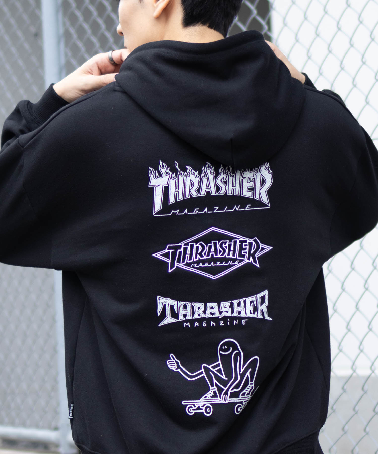 THRASHER スラッシャー 裏毛 パーカー メンズ 綿混 プルパーカー スウェット トップス | THRASHER | 03
