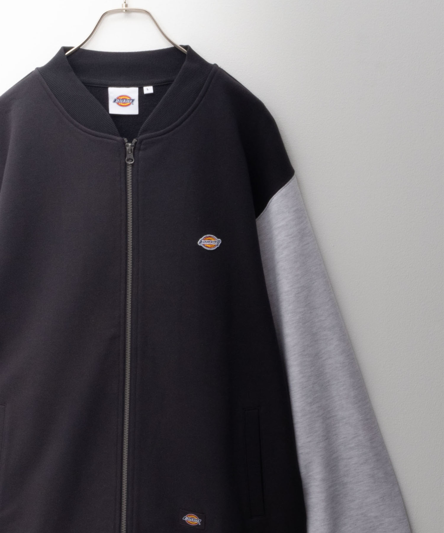 Dickies ディッキーズ 裏毛 スタジャン メンズ ジップアップ