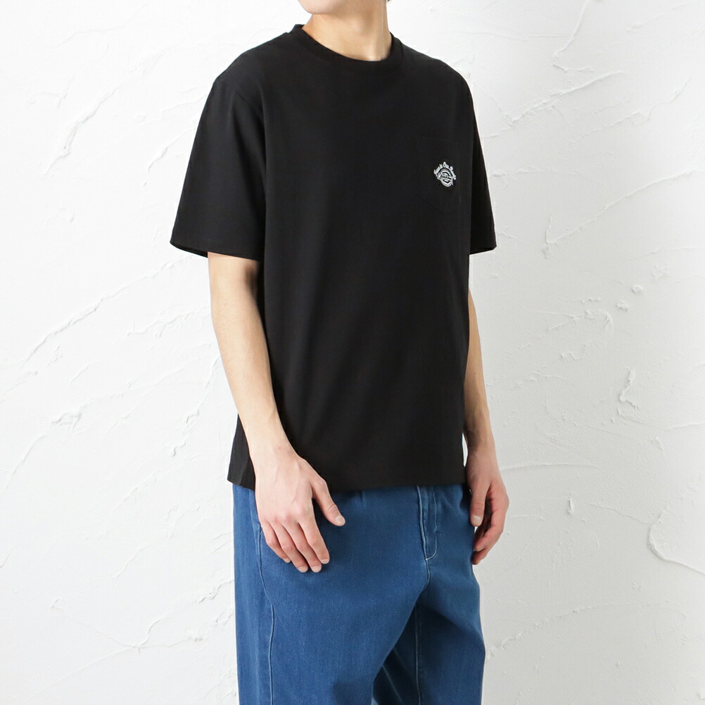 Dickies ディッキーズ 半袖Tシャツ メンズ 綿100% 五分袖 サイド