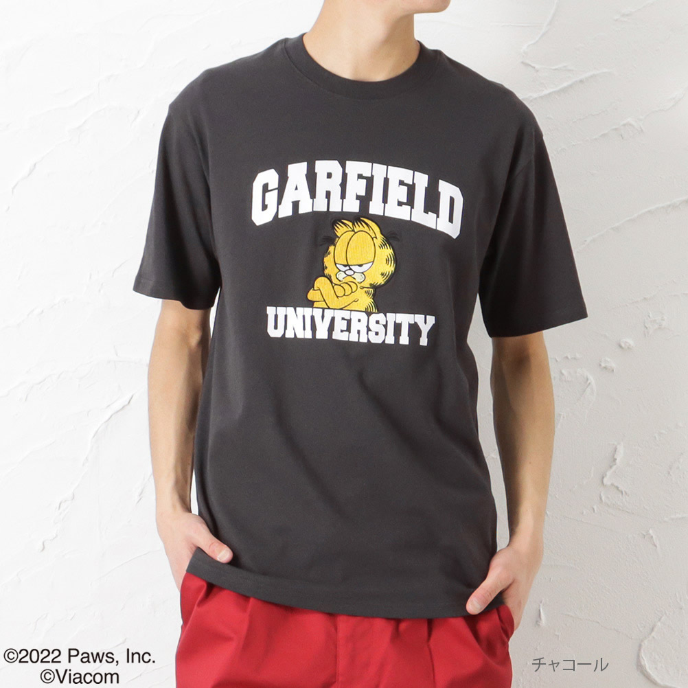 Garfield ガーフィールド 半袖Tシャツ メンズ 綿100% コットン