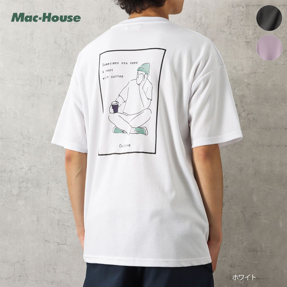  Jeans 半袖 クルーネック ロゴ バックプリント Tシャツ 01222007528.jpg