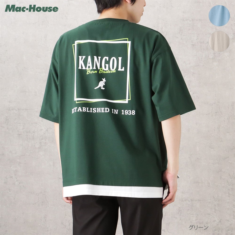 予約販売品】 カンゴール KANGOL 半袖Tシャツ フェイクレイヤード