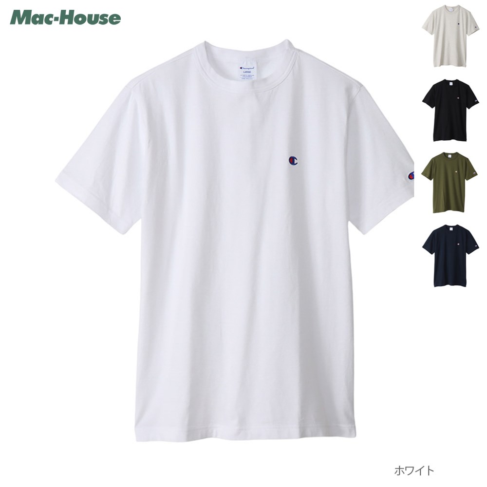 Champion チャンピオン Tシャツ 半袖 綿100% メンズ USAコットン バインダーネック トップス ネコポス対応 :  01222007762 : Mac-House(マックハウス) - 通販 - Yahoo!ショッピング