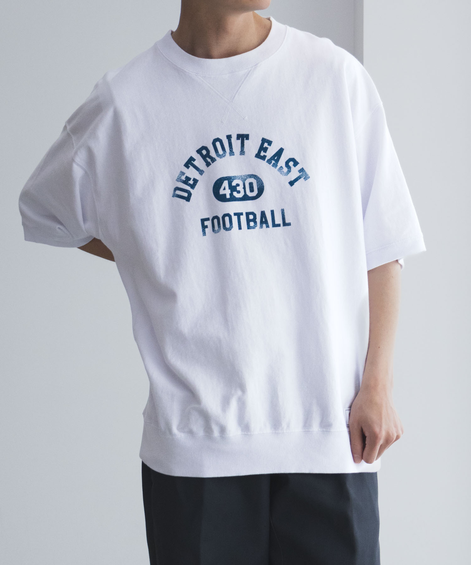 半袖Tシャツ トレーナー スウェット 半袖 メンズ 綿100％ USAコットン 