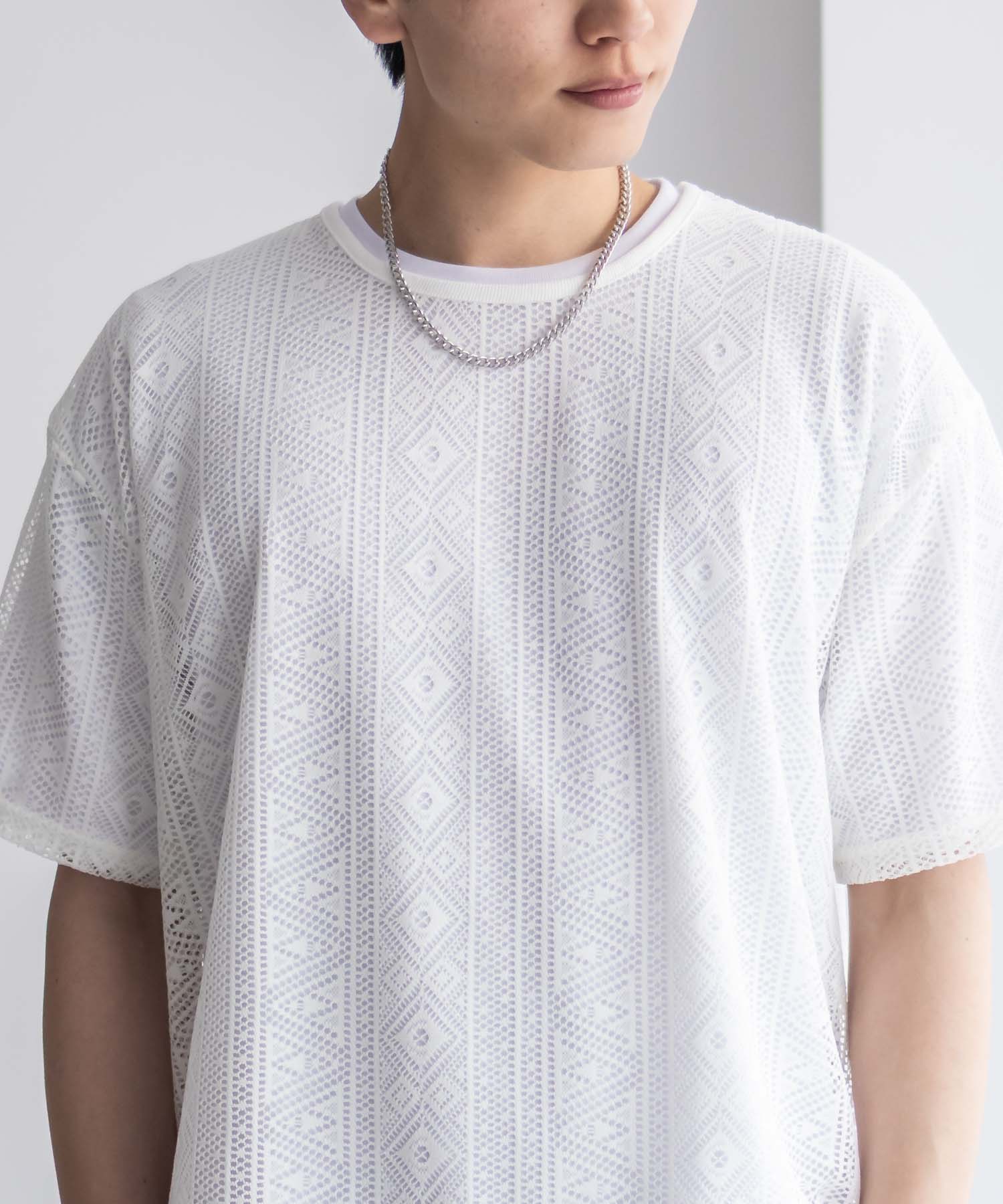NOBLE PRODUCT（ノーブルプロダクト） Tシャツ レース アンサンブル