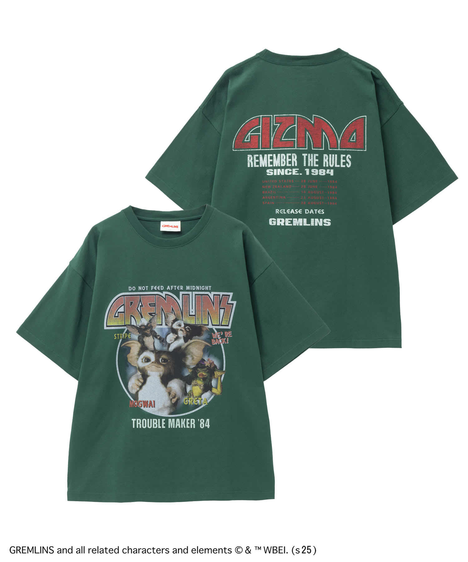 GREMLINS グレムリン Tシャツ メンズ 半袖 綿100％ コットン クルー