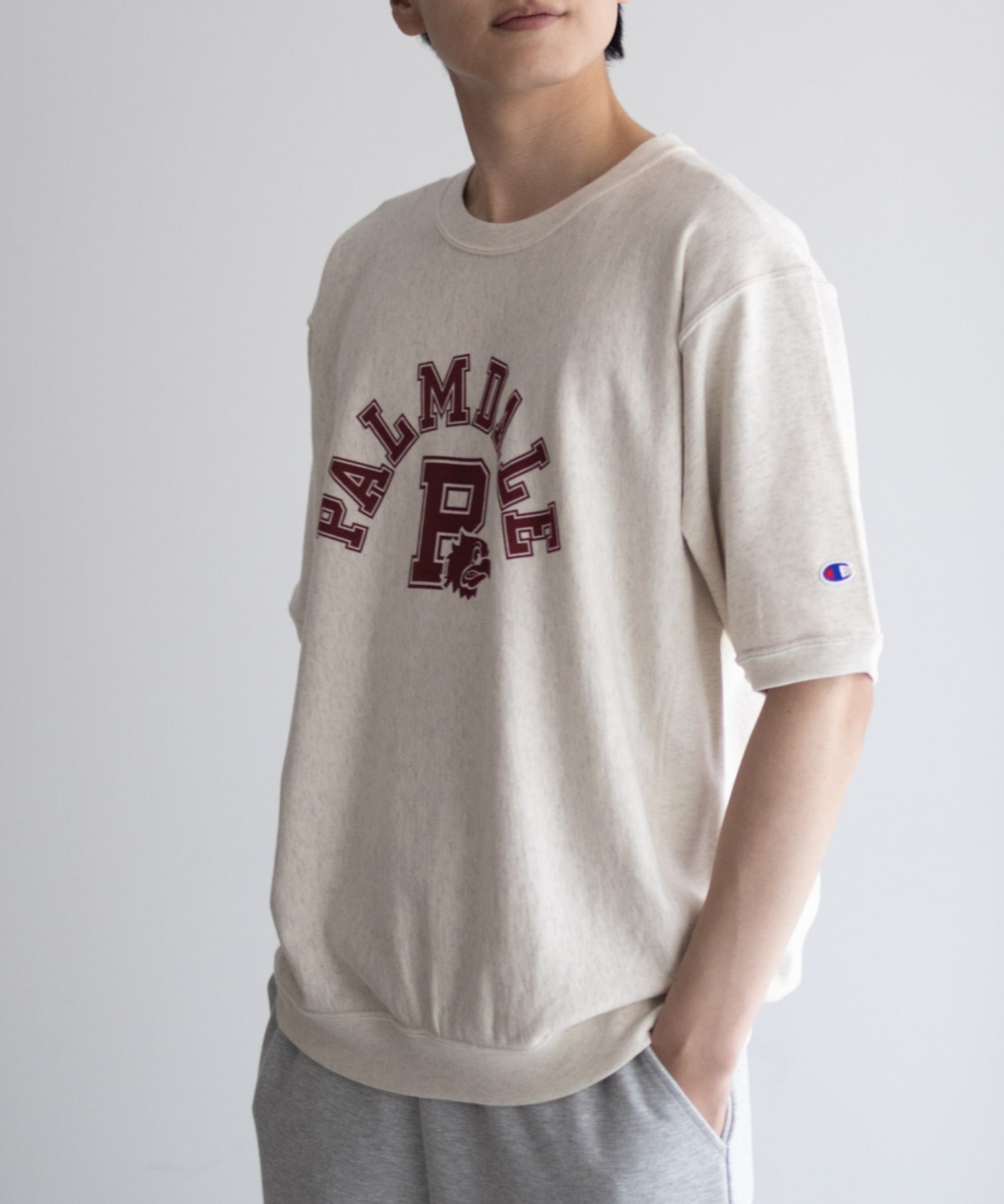 Champion チャンピオン トレーナー メンズ 半袖 綿100％ コットン スウェット トップス | Champion | 01