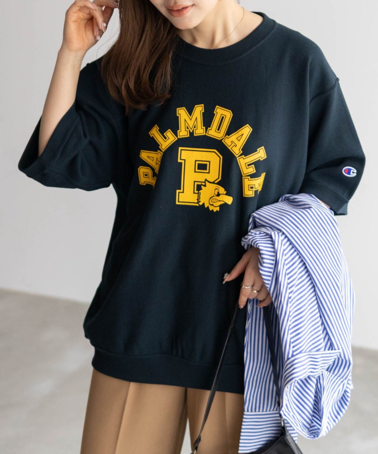 Champion チャンピオン トレーナー メンズ 半袖 綿100％ コットン スウェット トップス | Champion | 04