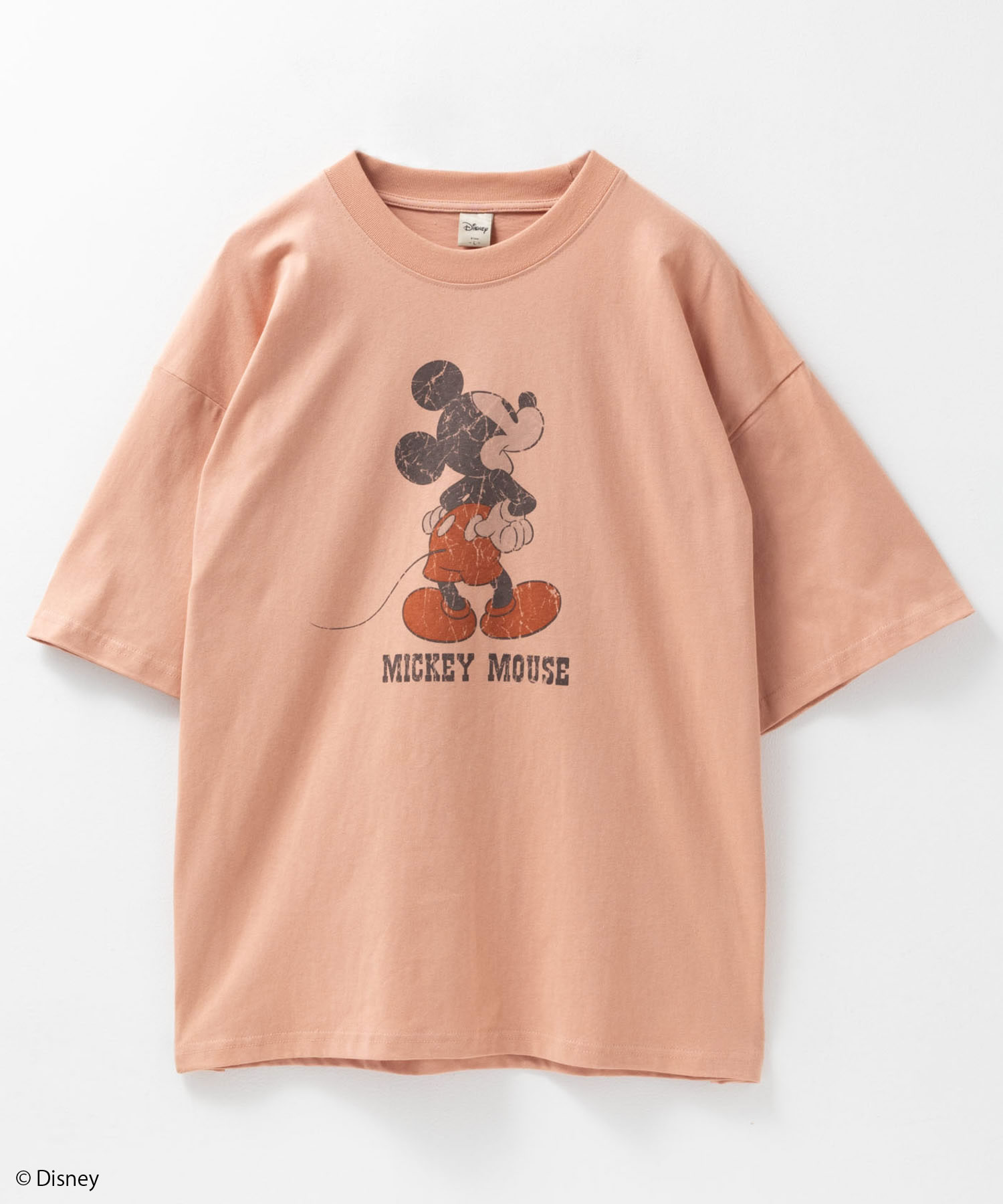 Disney（ディズニー） ミッキーマウス Tシャツ メンズ 半袖 綿100