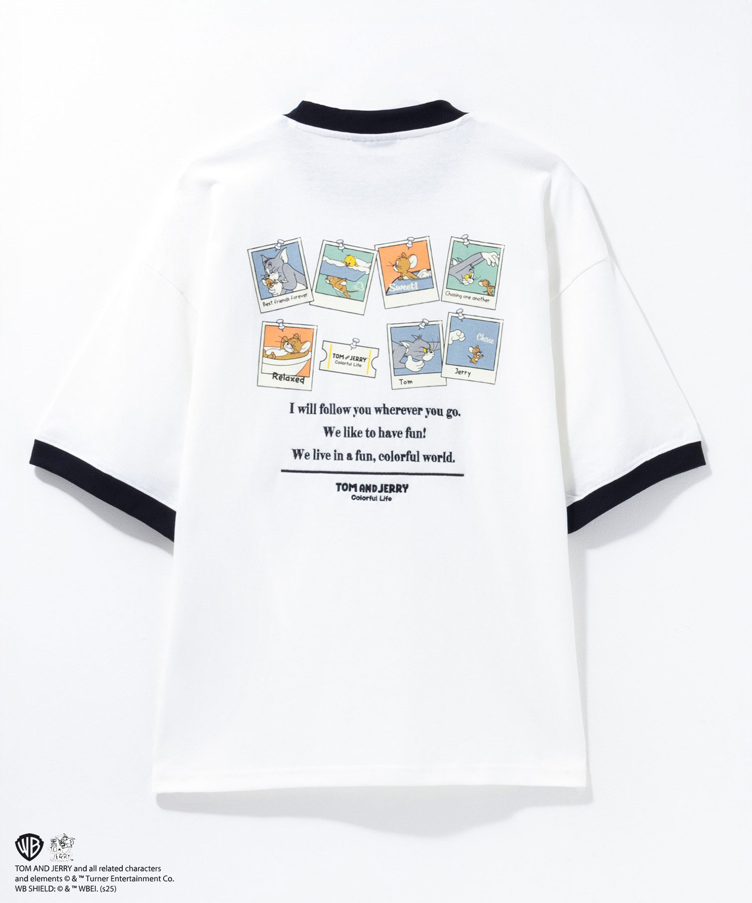 Tom and Jerry トムとジェリー Tシャツ メンズ 半袖 バックプリント