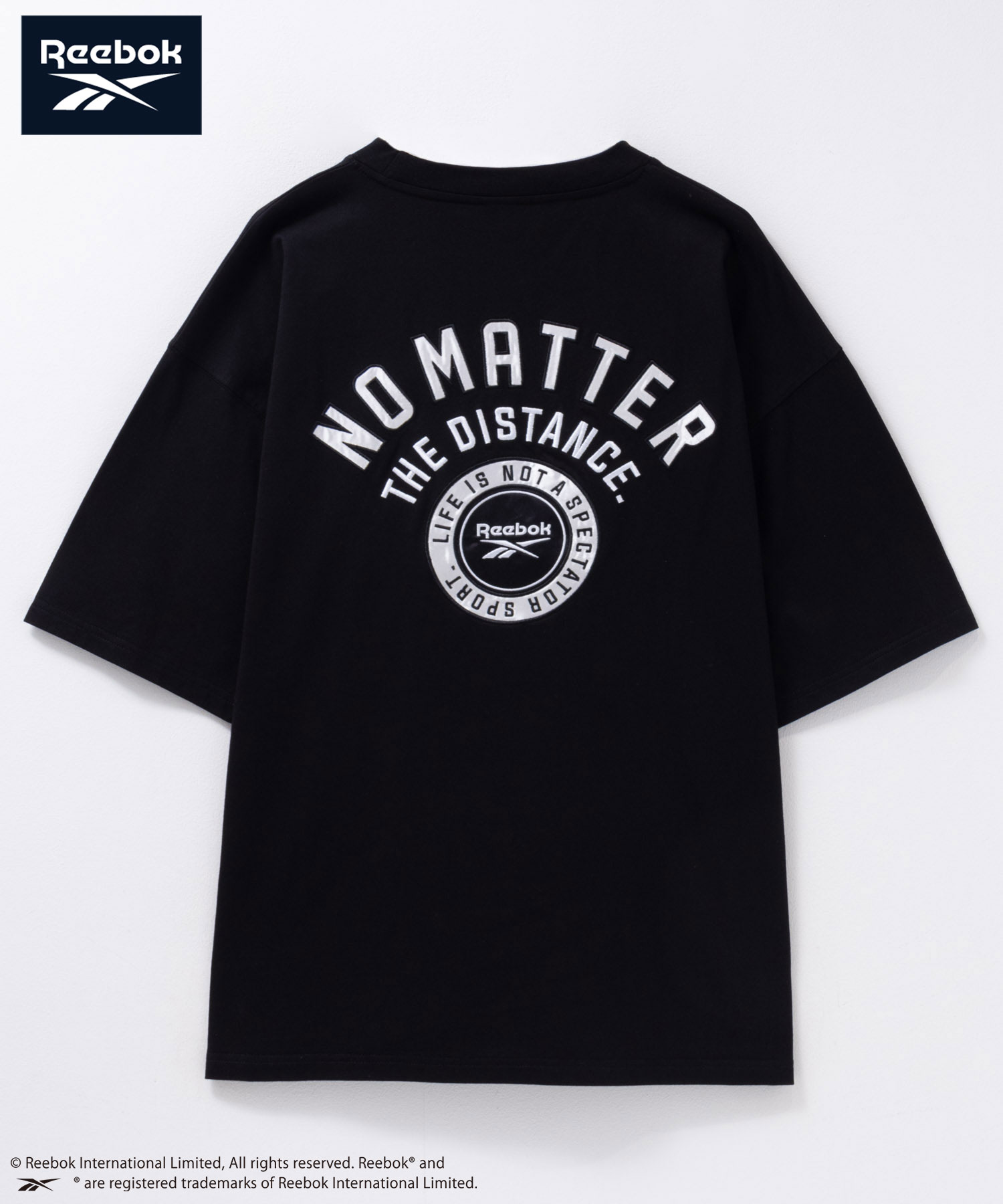 Reebok（リーボック） Tシャツ メンズ 半袖 5分袖 綿混 大きめ