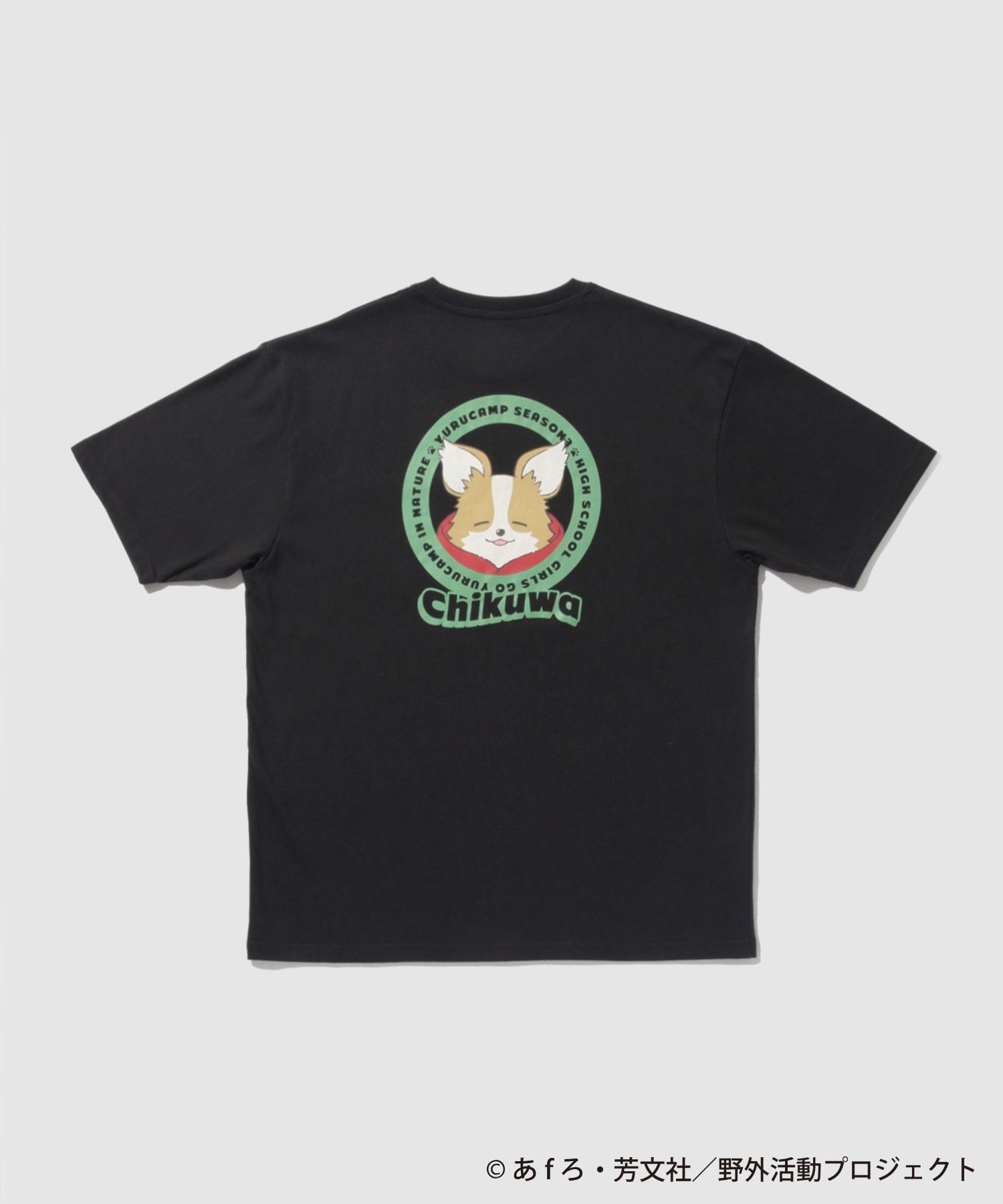 ゆるキャン△ SEASON3』 Tシャツ メンズ 半袖 綿混 ちくわ 胸ポケット