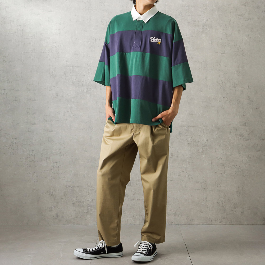 VISION STREET WEAR（ヴィジョンストリートウェア） ラガーシャツ 半袖