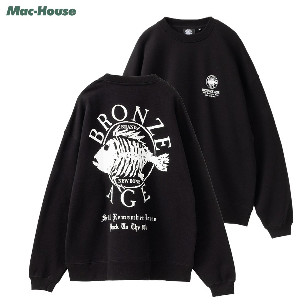 m*o様 極美品ꕥHOUGA ホウガ 完売 アピアープルオーバースウェット 起毛 BRONZE AGE（ブロンズエイジ） 裏起毛 トレーナー メンズ ビッグ