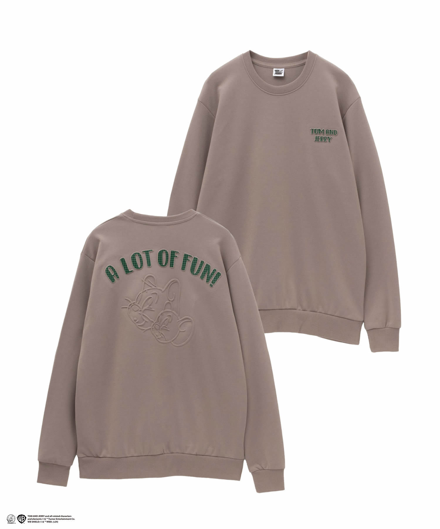 Tom and Jerry トムとジェリー トレーナー メンズ 綿混 ポンチ素材