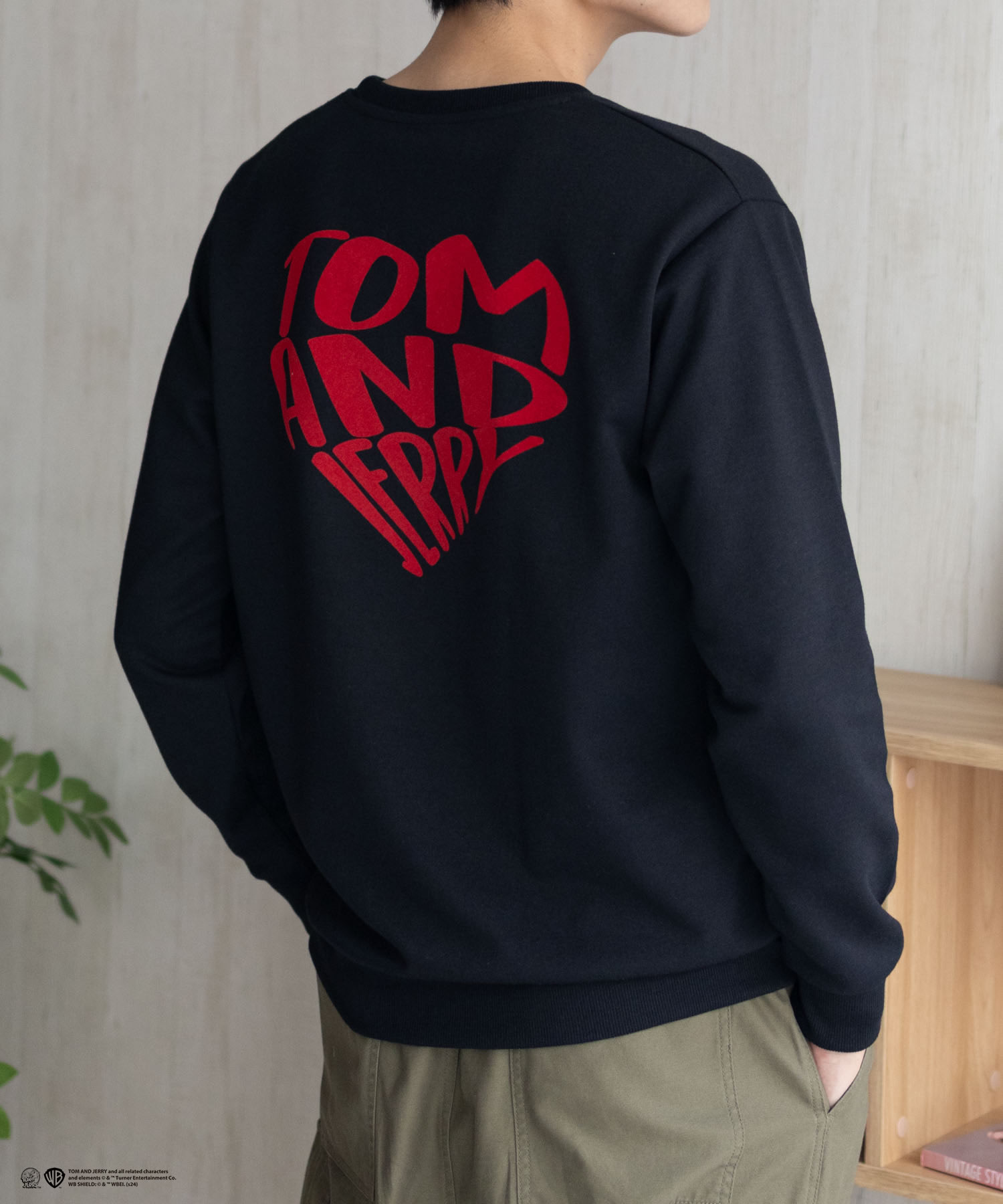 Tom and Jerry トムとジェリー トレーナー メンズ ポンチ素材 ユニ