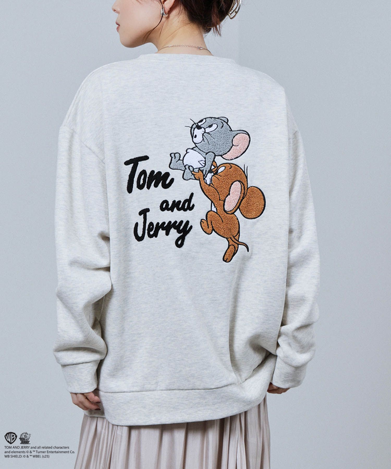 Tom and Jerry トムとジェリー 裏起毛 トレーナー メンズ 暖かい