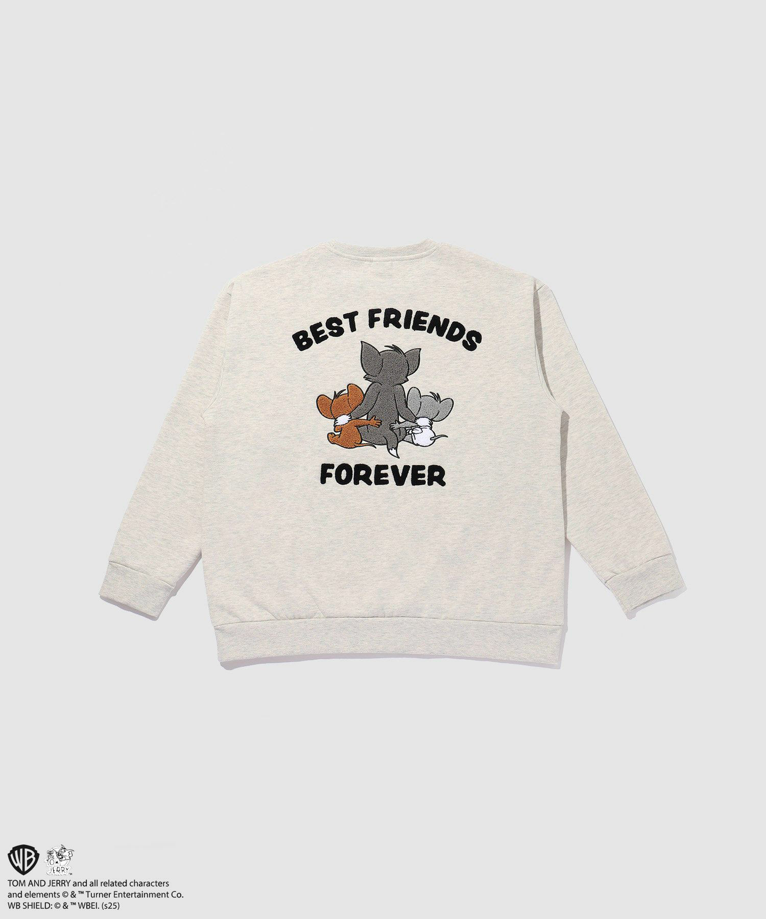 Tom and Jerry トムとジェリー 裏起毛 トレーナー メンズ 暖かい