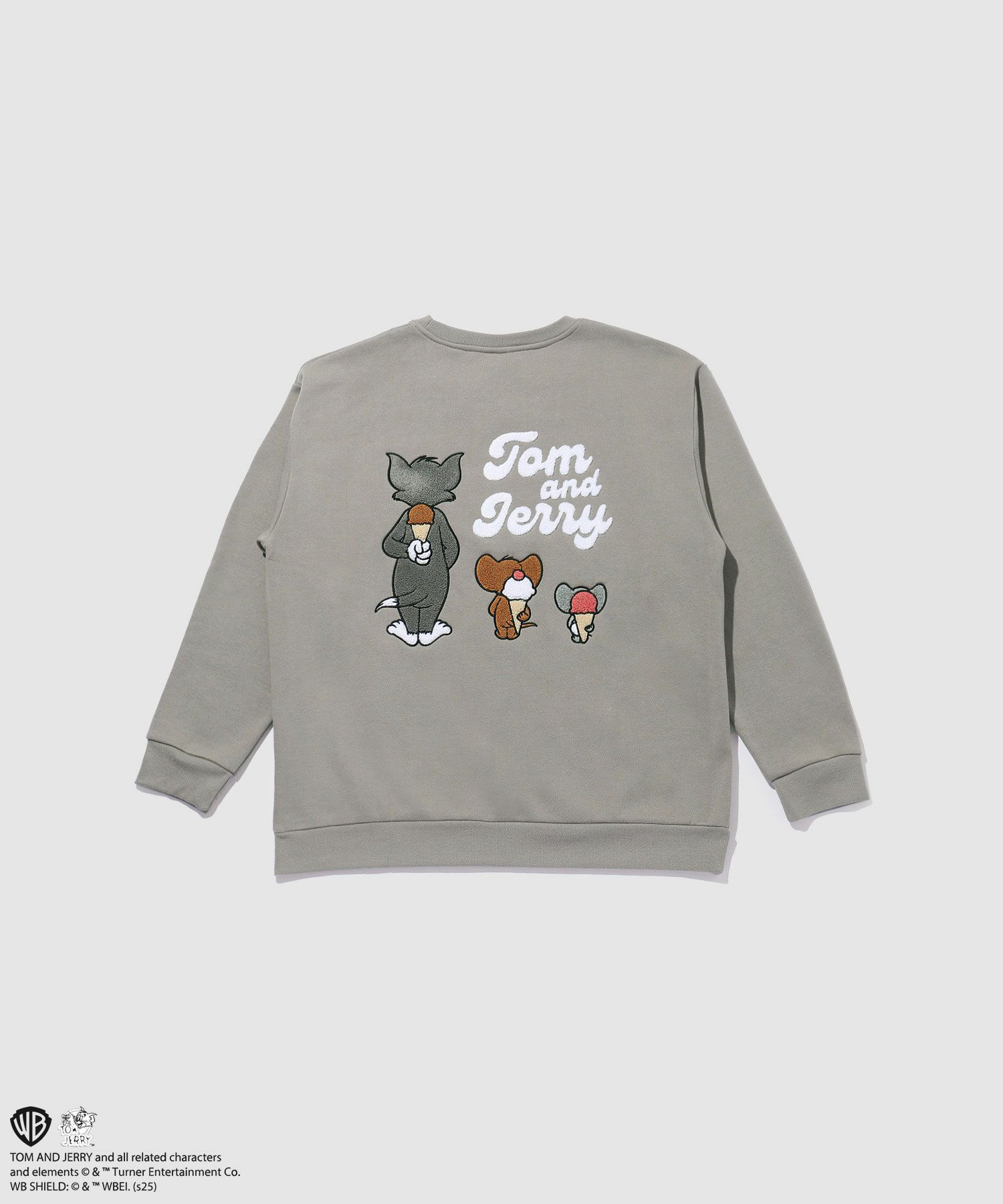 Tom and Jerry トムとジェリー 裏起毛 トレーナー メンズ 暖かい