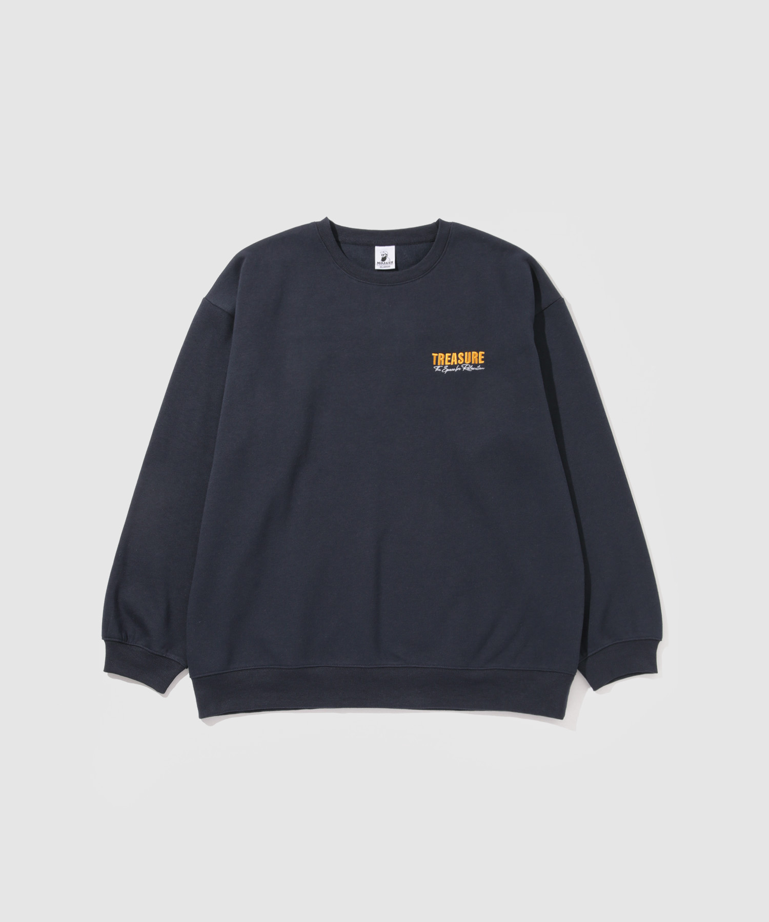 裏起毛 トレーナー メンズ 暖かい スウェット 髭 おじさん サガラ刺繍