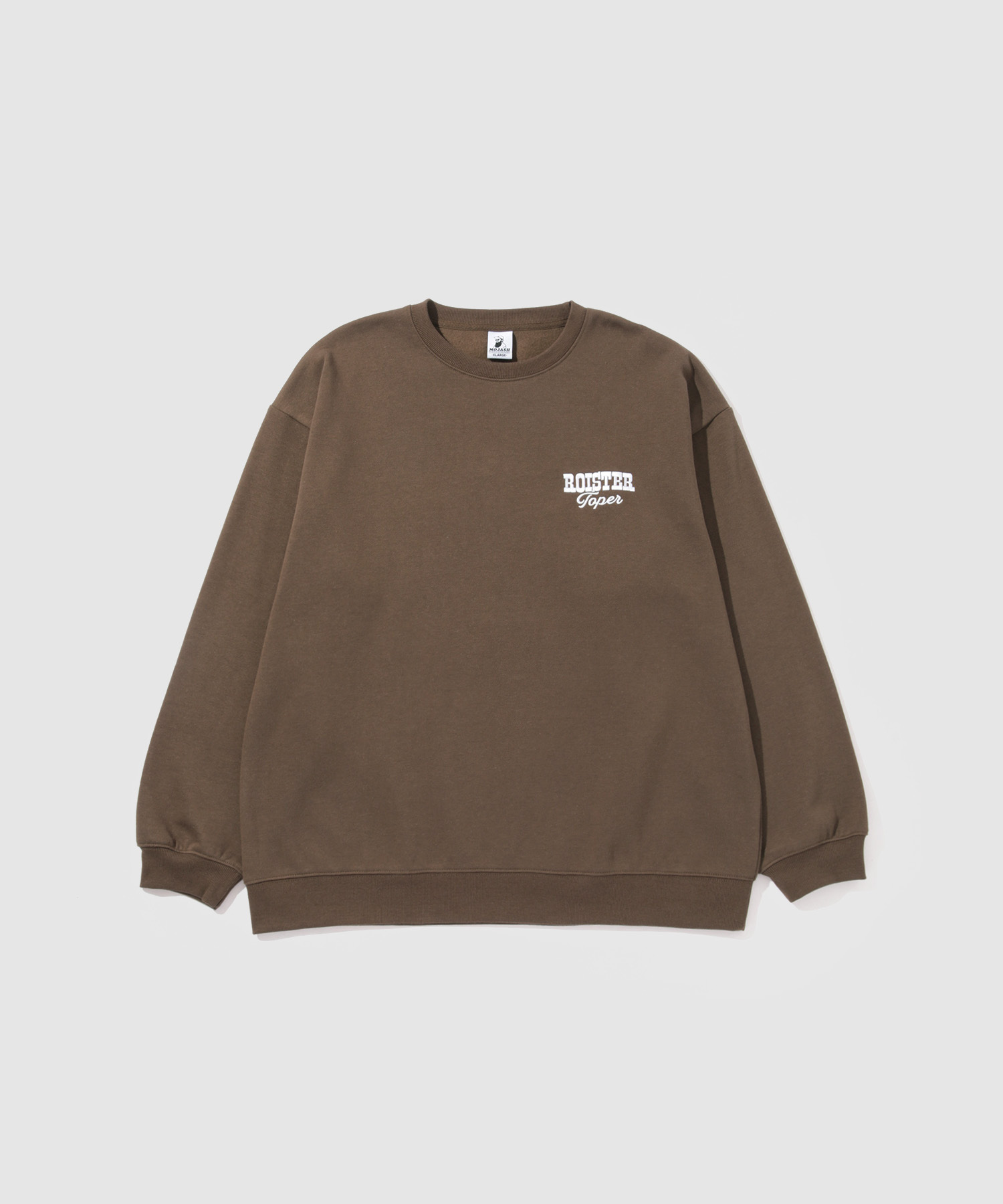 裏起毛 トレーナー メンズ 暖かい スウェット 髭 おじさん サガラ刺繍