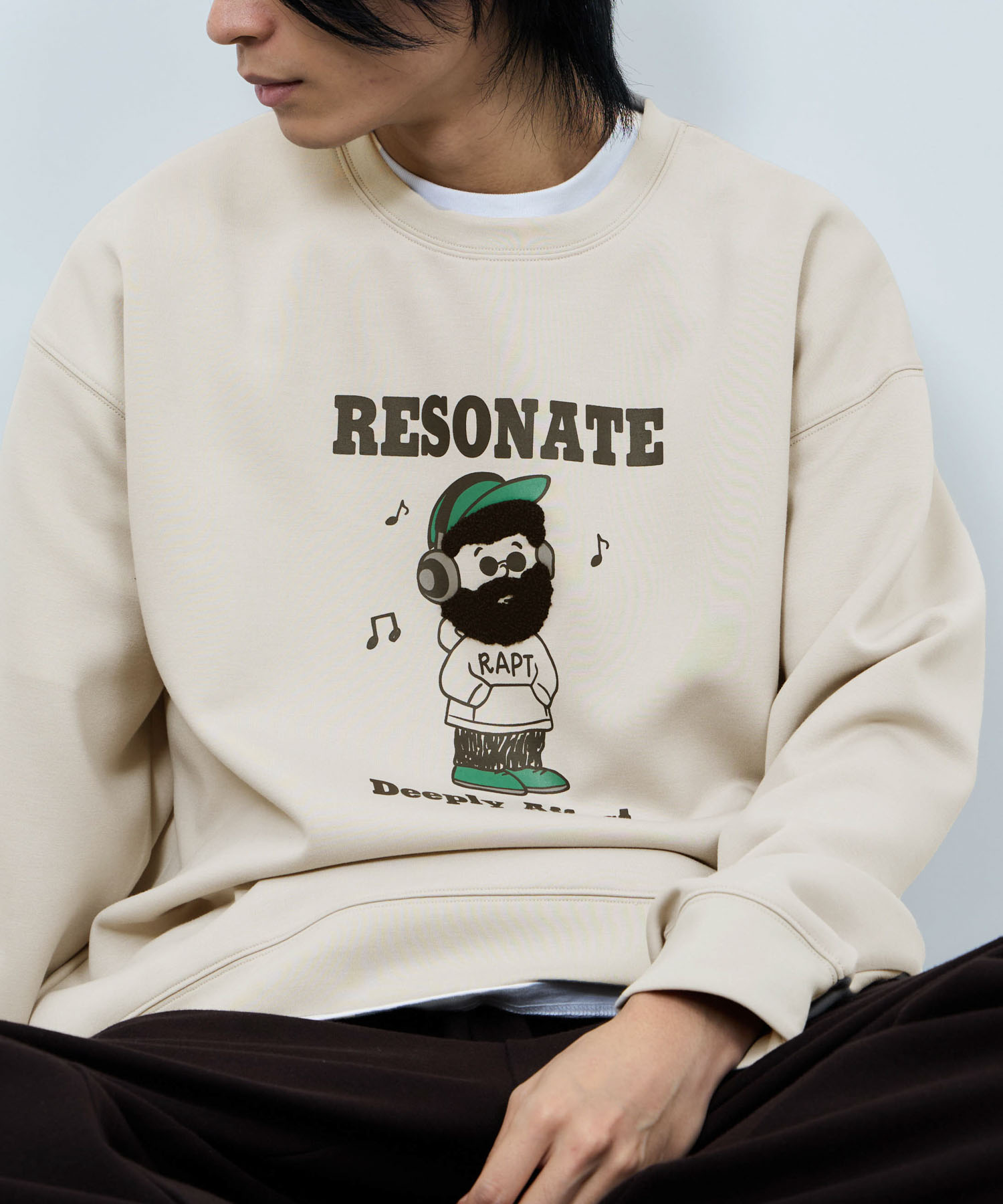 トレーナー メンズ スウェット ダンボールニット素材 大きめ ゆったり