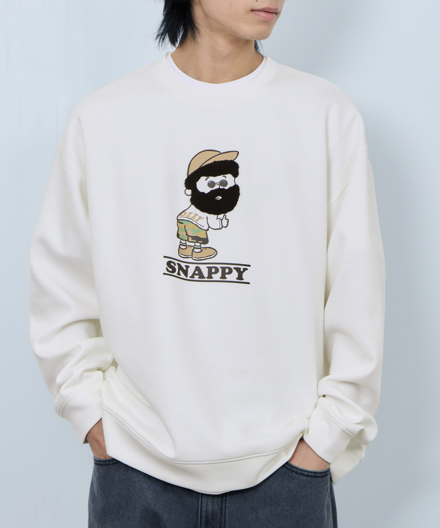 トレーナー メンズ スウェット ダンボールニット素材 大きめ ゆったり