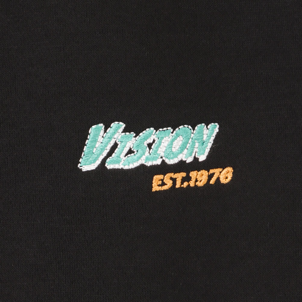 VISION STREET WEAR 裏起毛 トレーナー メンズ ハーフジップ スタンド  