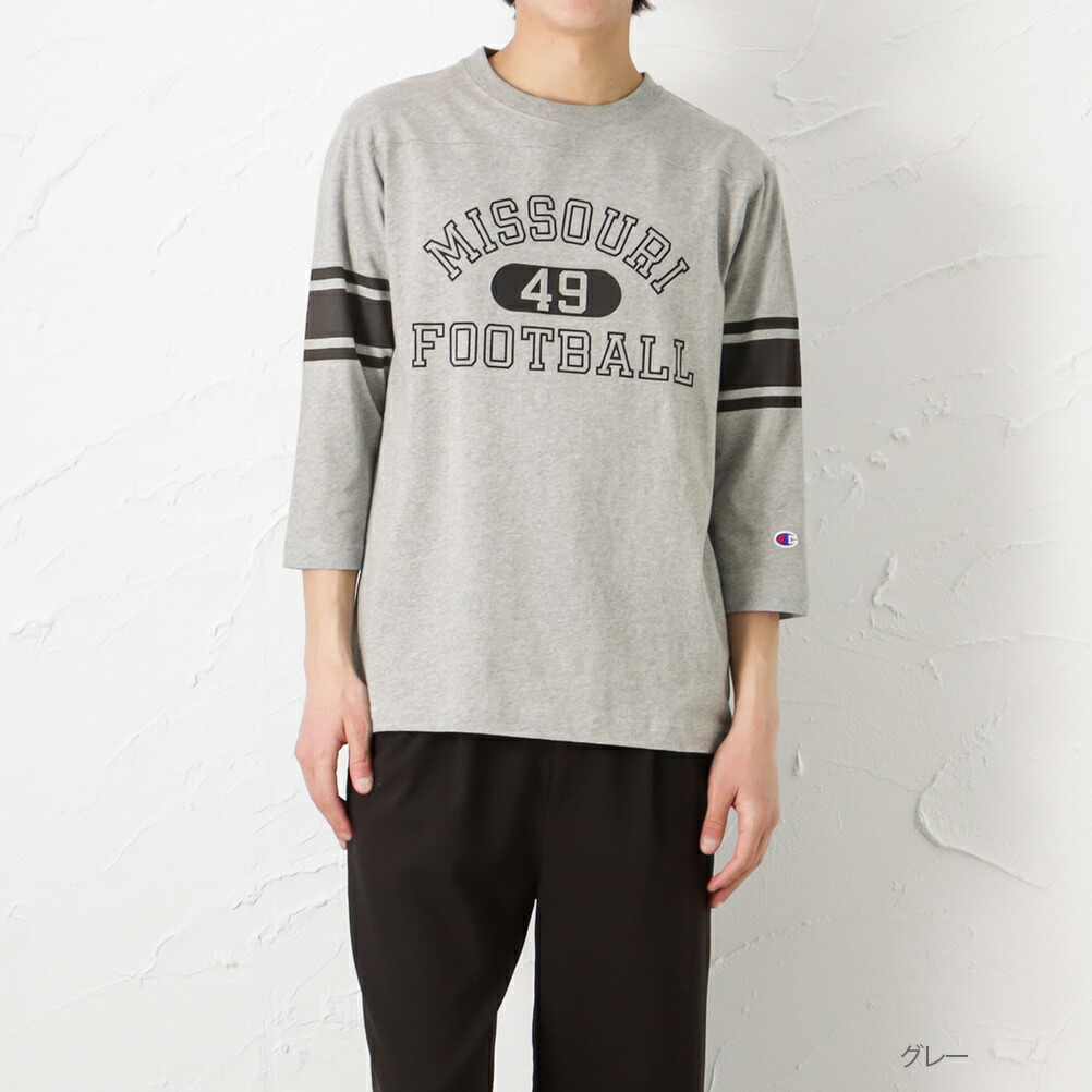 Champion チャンピオン 七分袖Tシャツ 綿100％ メンズ 染み込み NFL FOOTBALL クルーネック ブランド 人気 トップス :  01225000442 : Mac-House(マックハウス) - 通販 - Yahoo!ショッピング