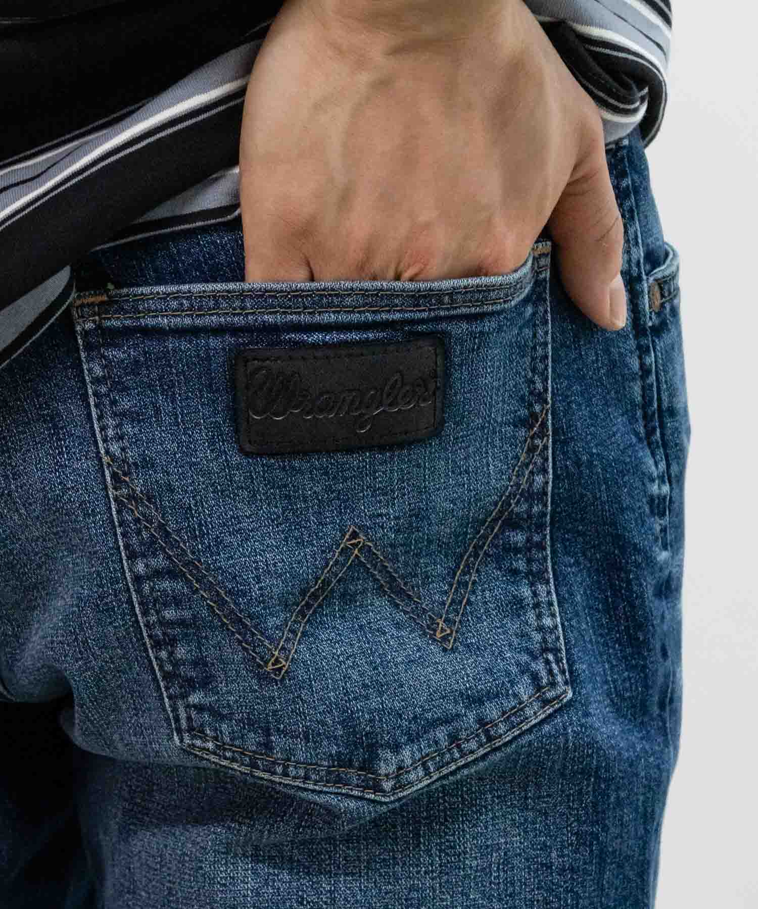 ラングラー　デニムパンツ　ハレ　ジップパンツ Wrangler WRANGLER ラングラー ストレートパンツ メンズ