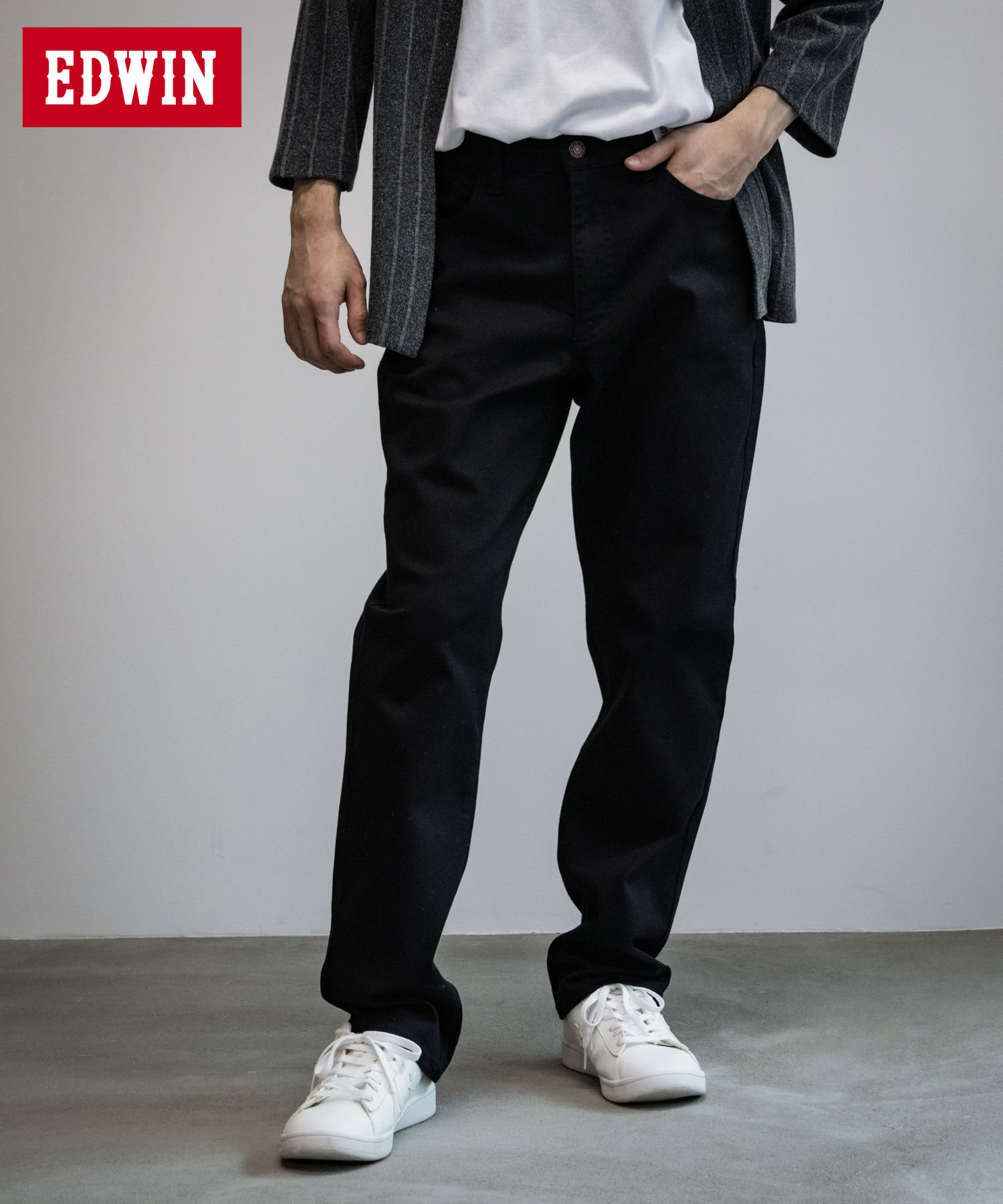 EDWIN エドウィン ZED JEANS ストレートパンツ メンズ ロングパンツ カラーパンツ ボ...