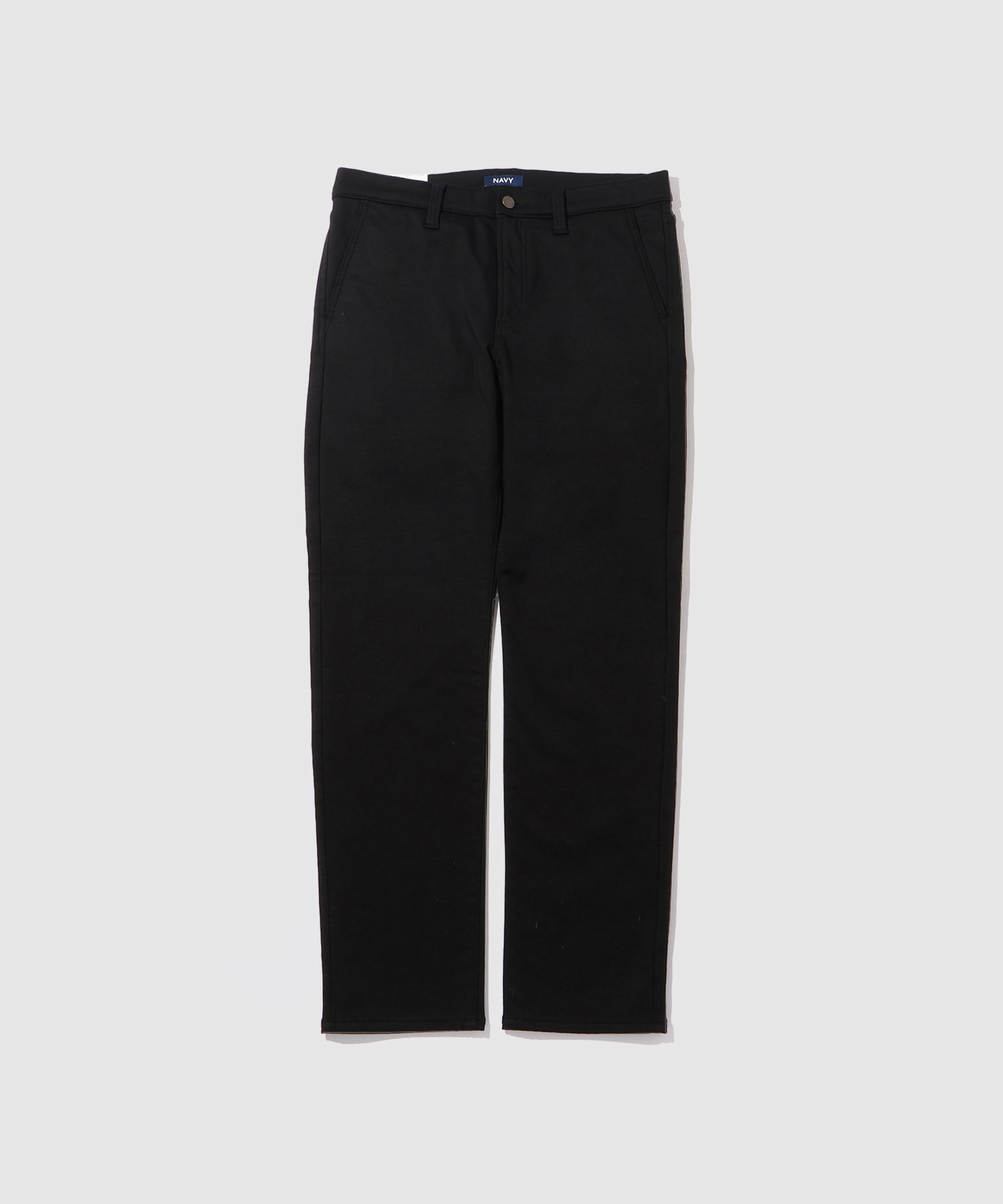 NAVY チノパン メンズ 暖パン 裏フリース 保温 ストレッチ 静電気軽減