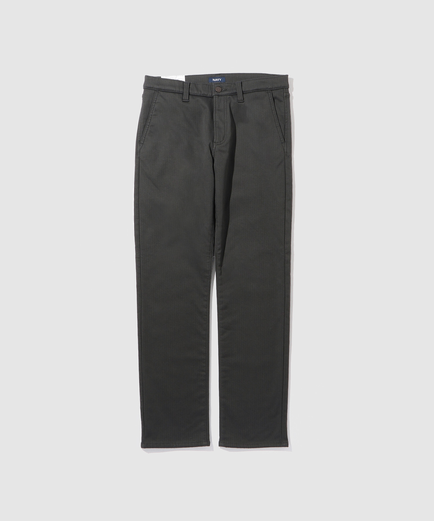 NAVY チノパン メンズ 暖パン 裏フリース 保温 ストレッチ 静電気軽減