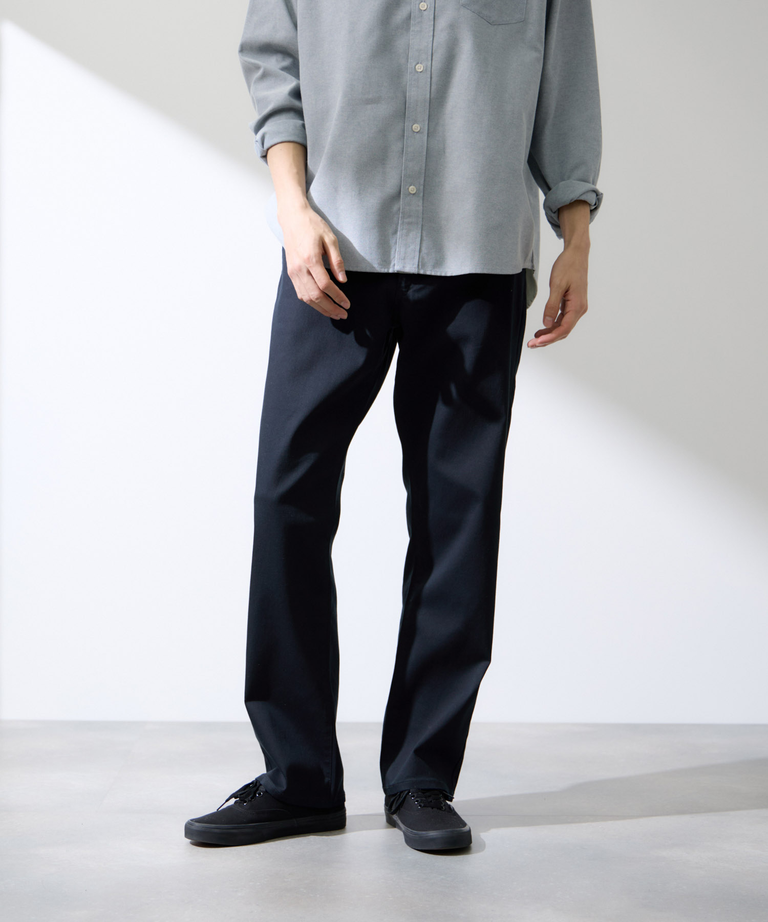 Real Standardリアルスタンダード テーパードパンツ メンズ ストレッチ