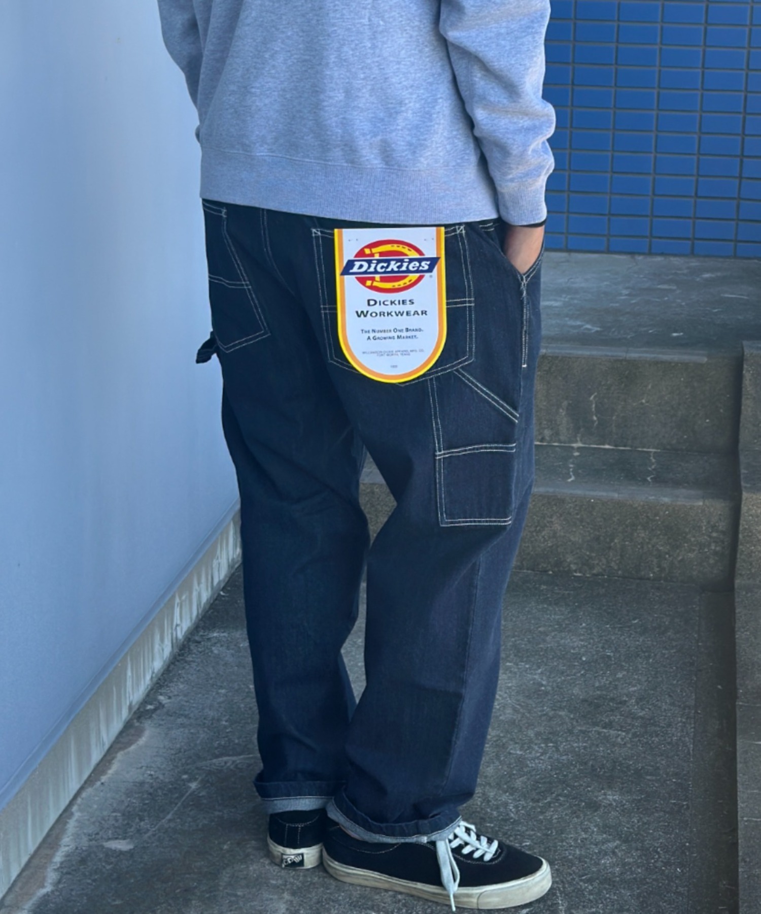 Dickies ディッキーズ ペインターパンツ メンズ 綿100% ウエストゴム 紐 イージーパンツ ボトムス