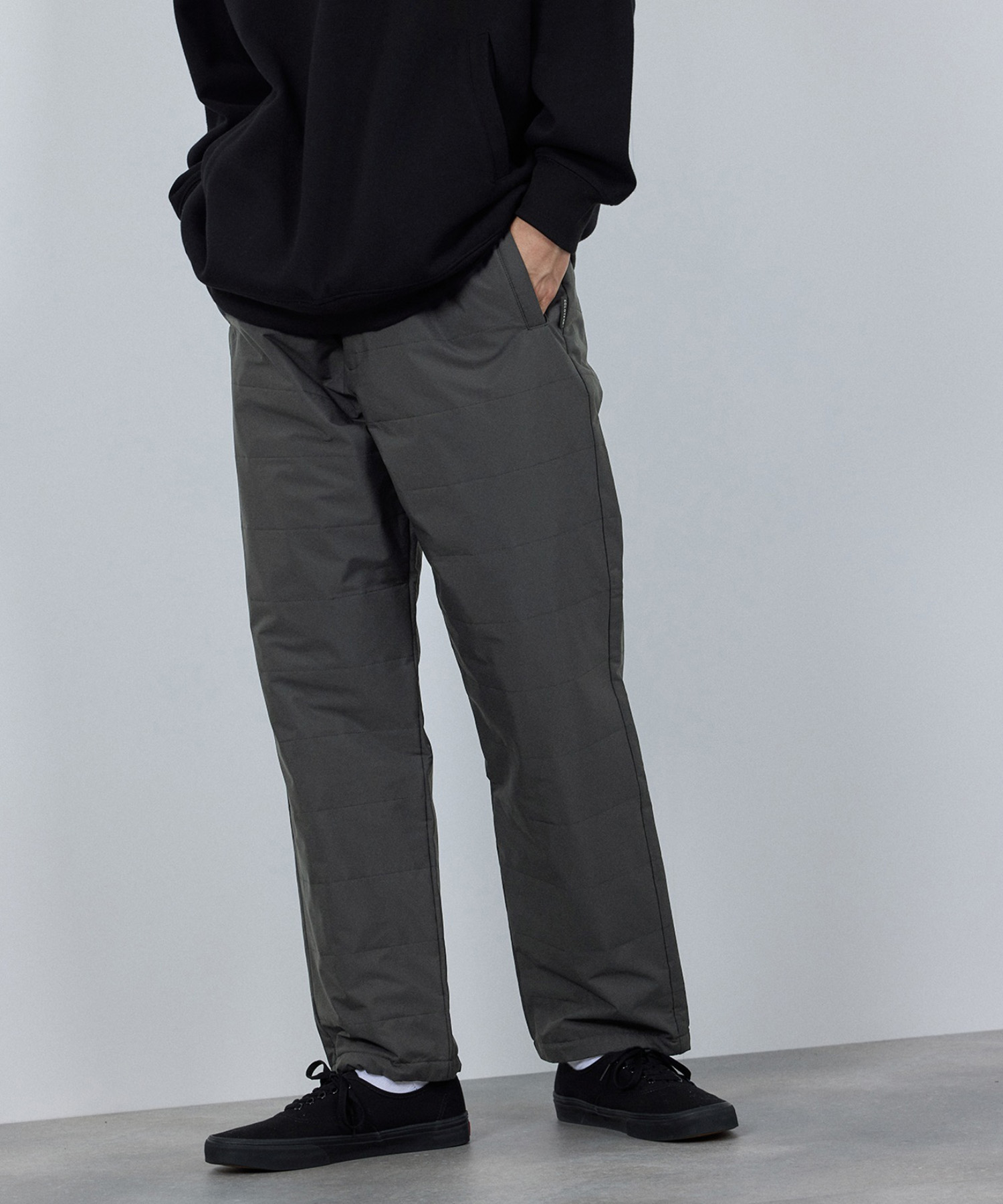 NAVY キルトパンツ メンズ 中綿 キルティング 撥水 防風 透湿